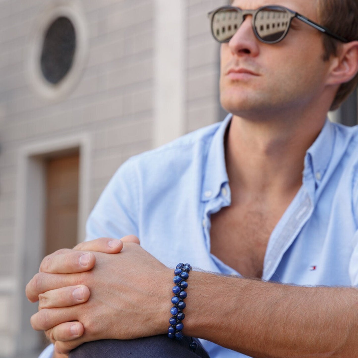Genuine Kyanite Bracelet - Men's Double Row Crystal Adjustable Bracelet - Gift for Men - Blue Kyanite Bracelet - Men's Christmas Gift- Shamballa Bracelet - Birthstone Bracelet - Gemstone Bracelet Men - Chakra Bracelet - Macrame Bracelet - Healing Bracelet - Valinde - Shamballa Bracelet - Birthstone Bracelet - Gemstone Bracelet Men - Chakra Bracelet - Macrame Bracelet - Healing Bracelet - Valinde