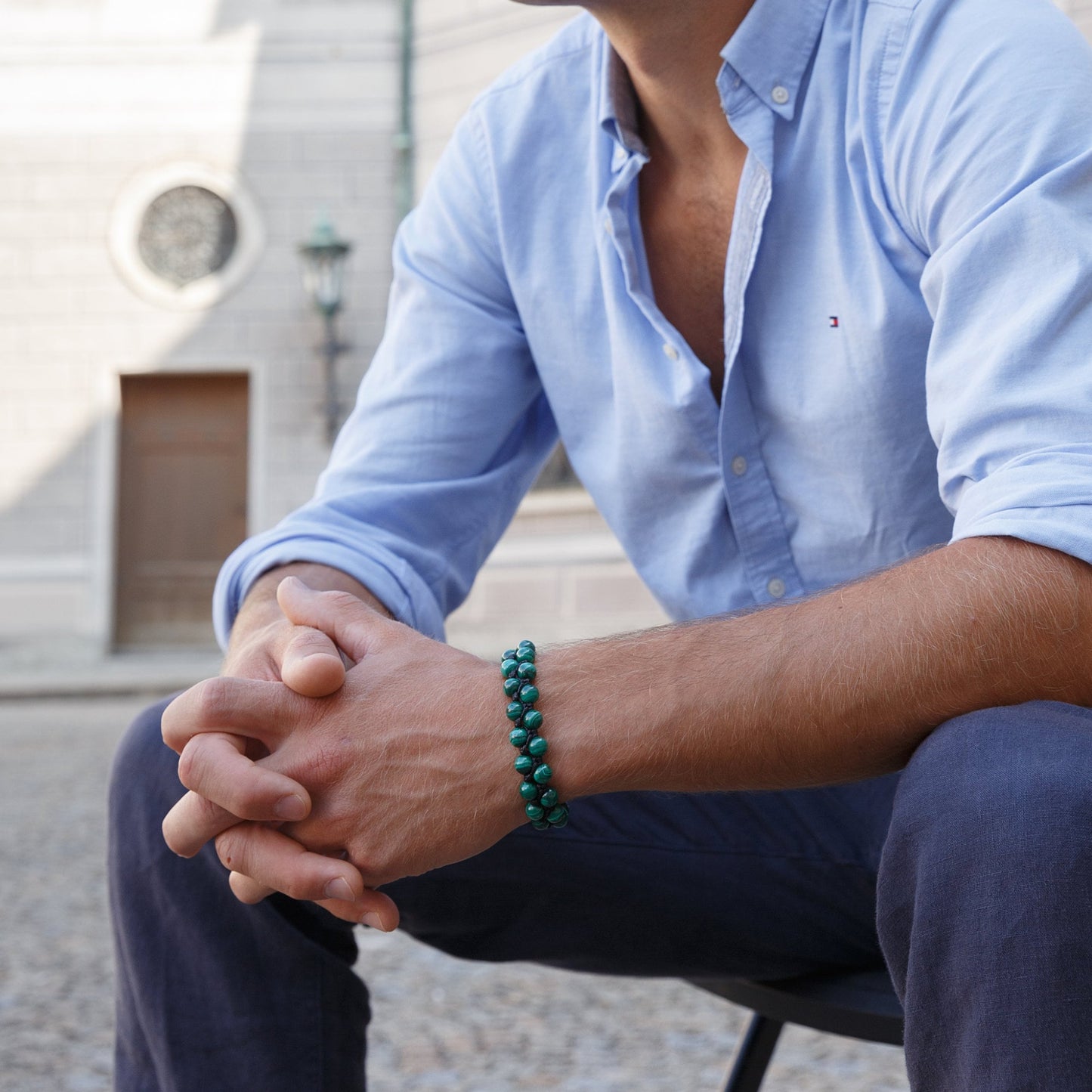 Genuine Malachite Bracelet for Men - Men's Gemstone Macrame Bracelet - Gift for Men - Adjustable Malachite Beads Bracelet - Stone Bracelet - Shamballa Bracelet - Birthstone Bracelet - Gemstone Bracelet Men - Chakra Bracelet - Macrame Bracelet - Healing Bracelet - Valinde - Shamballa Bracelet - Birthstone Bracelet - Gemstone Bracelet Men - Chakra Bracelet - Macrame Bracelet - Healing Bracelet - Valinde