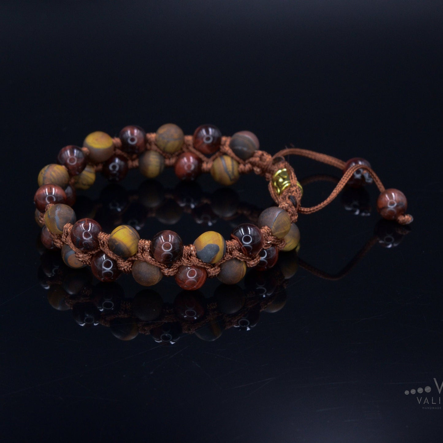Men's Tiger Eye Double Bracelet Red Tiger's Eye Bracelet Double Row Bead Bracelet Macrame Adjustable Bracelet Gifts for Men Stone Bracelet - Shamballa Bracelet - Birthstone Bracelet - Gemstone Bracelet Men - Chakra Bracelet - Macrame Bracelet - Healing Bracelet - Valinde - Shamballa Bracelet - Birthstone Bracelet - Gemstone Bracelet Men - Chakra Bracelet - Macrame Bracelet - Healing Bracelet - Valinde