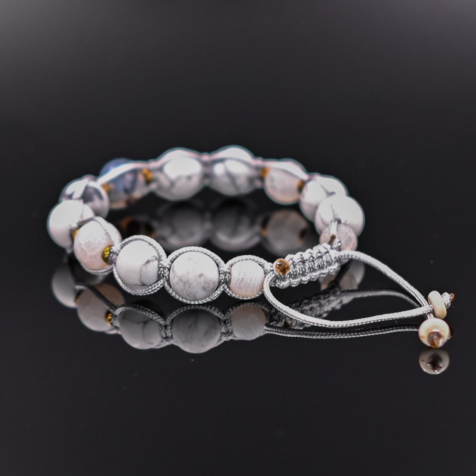 Men's Howlite Bracelet Beaded Bracelet Frost Agate Bracelet White Bracelet Gemstone Bracelet Men's Gift Macrame Bracelet Agate Bracelet - Shamballa Bracelet - Mantra Bracelet  -  Birthstone Bracelet - Gemstone Bracelet Men - Chakra Bracelet - Macrame Bracelet - Healing Bracelet - Valinde