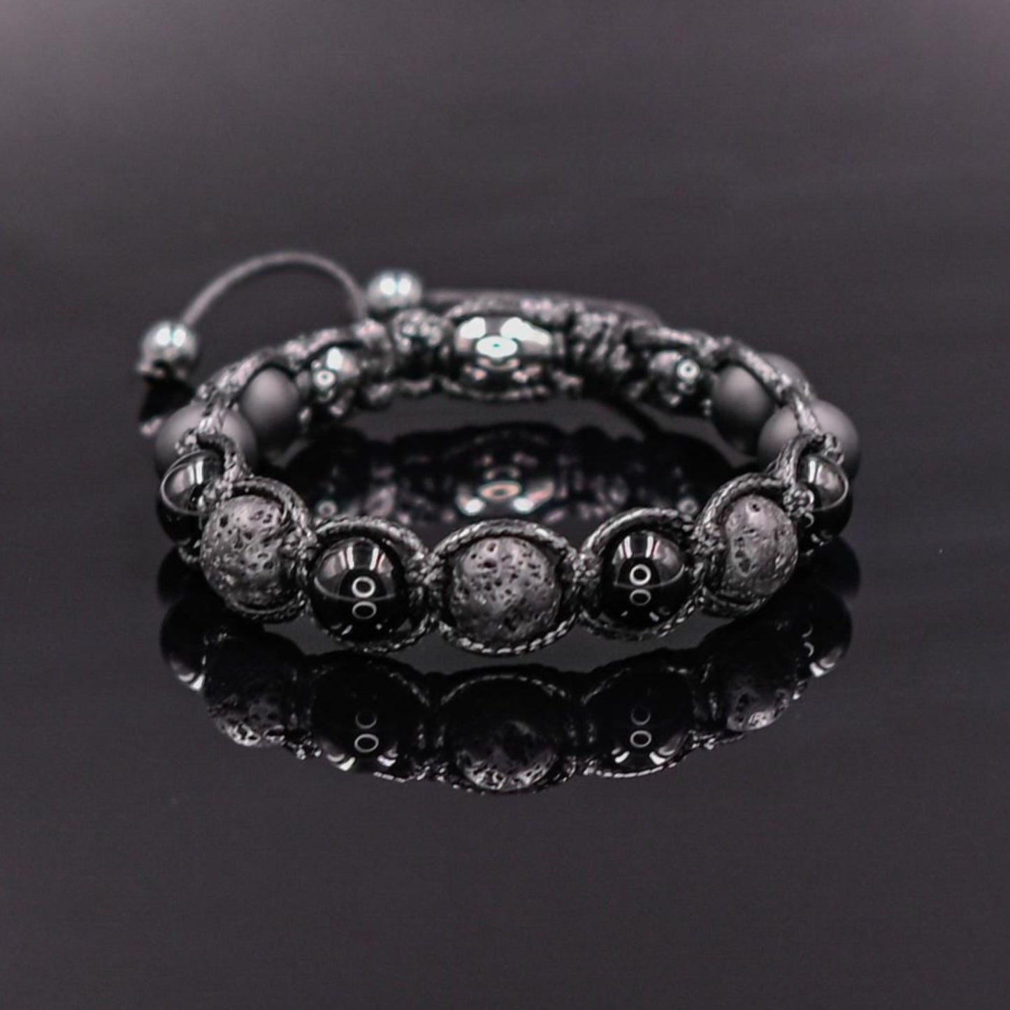 Men's Agate Bracelet Black Bracelet Onyx Beaded Bracelet Gift for Men Gemstone Bracelet Beaded Bracelet Lava Stone Bracelet Macrame - Shamballa Bracelet - Mantra Bracelet - Yoga Bracelet - Birthstone Bracelet - Gemstone Bracelet Men - Chakra Bracelet - Macrame Bracelet - Healing Bracelet - Gift for Father - Gift For Men - Valinde