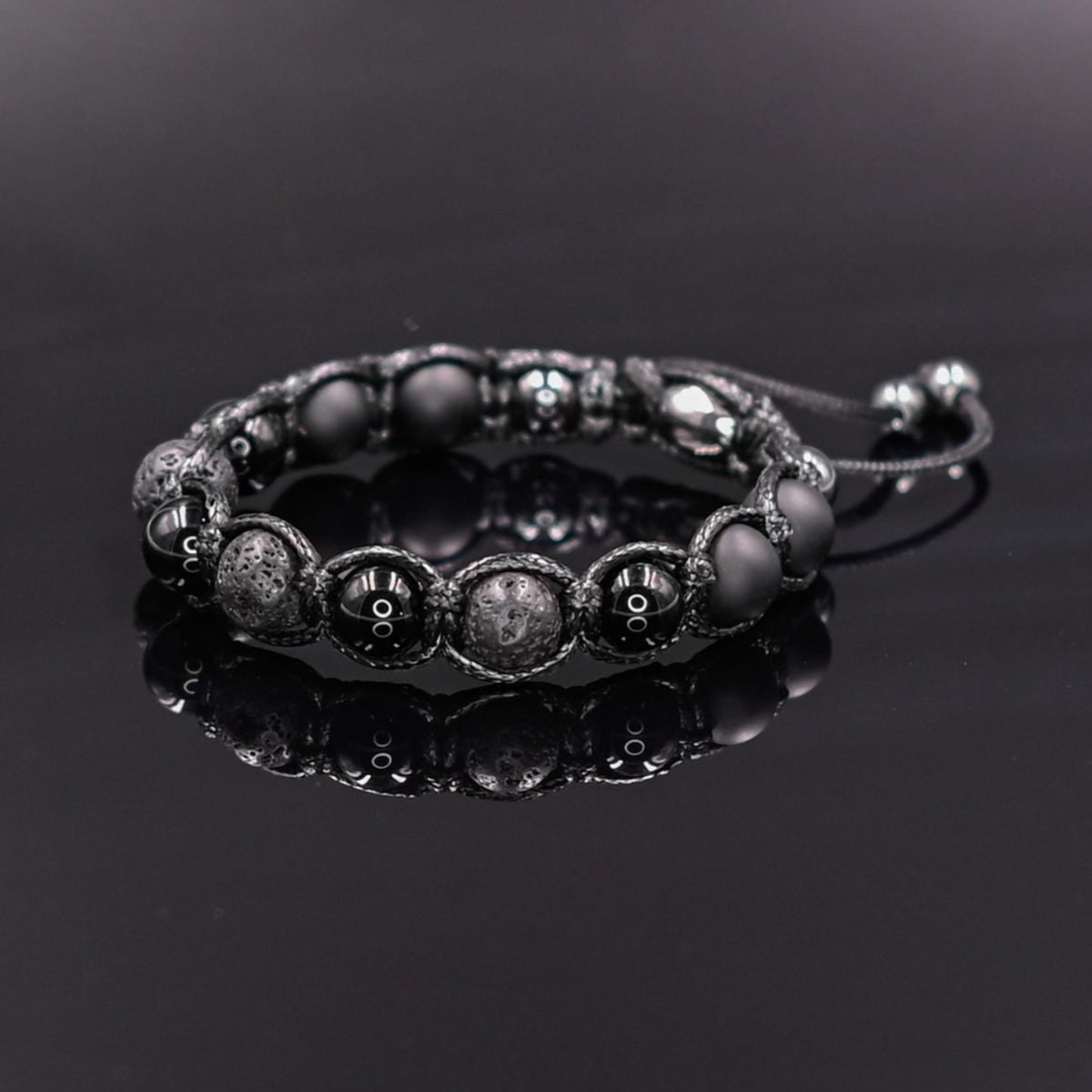 Men's Agate Bracelet Black Bracelet Onyx Beaded Bracelet Gift for Men Gemstone Bracelet Beaded Bracelet Lava Stone Bracelet Macrame - Shamballa Bracelet - Mantra Bracelet - Yoga Bracelet - Birthstone Bracelet - Gemstone Bracelet Men - Chakra Bracelet - Macrame Bracelet - Healing Bracelet - Gift for Father - Gift For Men - Valinde
