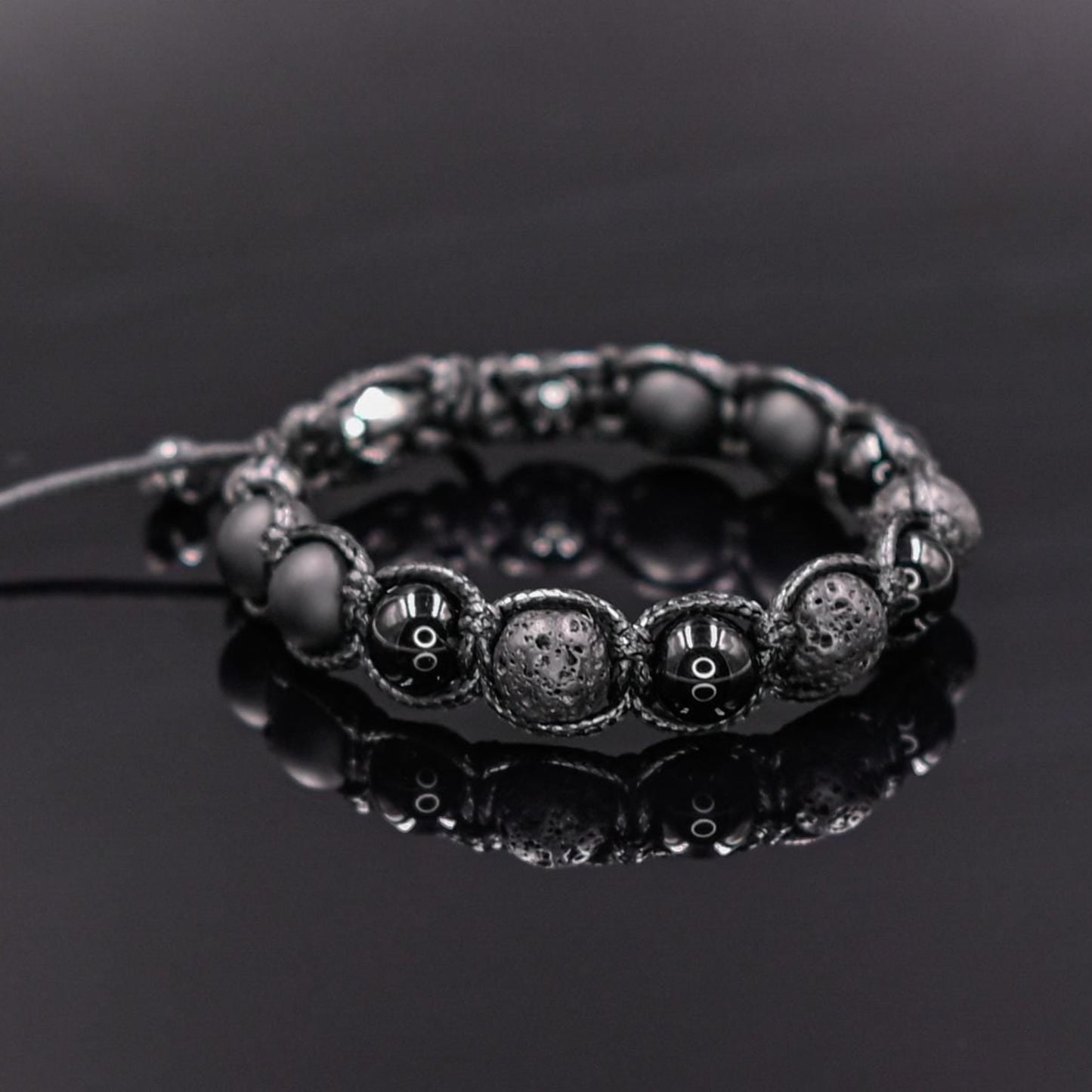 Men's Agate Bracelet Black Bracelet Onyx Beaded Bracelet Gift for Men Gemstone Bracelet Beaded Bracelet Lava Stone Bracelet Macrame - Shamballa Bracelet - Mantra Bracelet - Yoga Bracelet - Birthstone Bracelet - Gemstone Bracelet Men - Chakra Bracelet - Macrame Bracelet - Healing Bracelet - Gift for Father - Gift For Men - Valinde