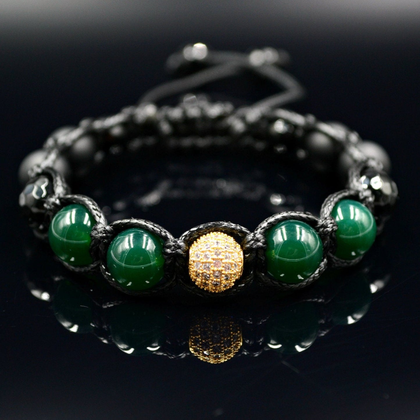 Men's Green Agate Bracelet Cubic Zirconia Bracelet Macrame Beaded Bracelet Faceted Agate Beads Bracelet Zirconia Bracelet Stone Bracelet - Shamballa Bracelet - Birthstone Bracelet - Gemstone Bracelet Men - Chakra Bracelet - Macrame Bracelet - Healing Bracelet - Valinde - Shamballa Bracelet - Birthstone Bracelet - Gemstone Bracelet Men - Chakra Bracelet - Macrame Bracelet - Healing Bracelet - Valinde