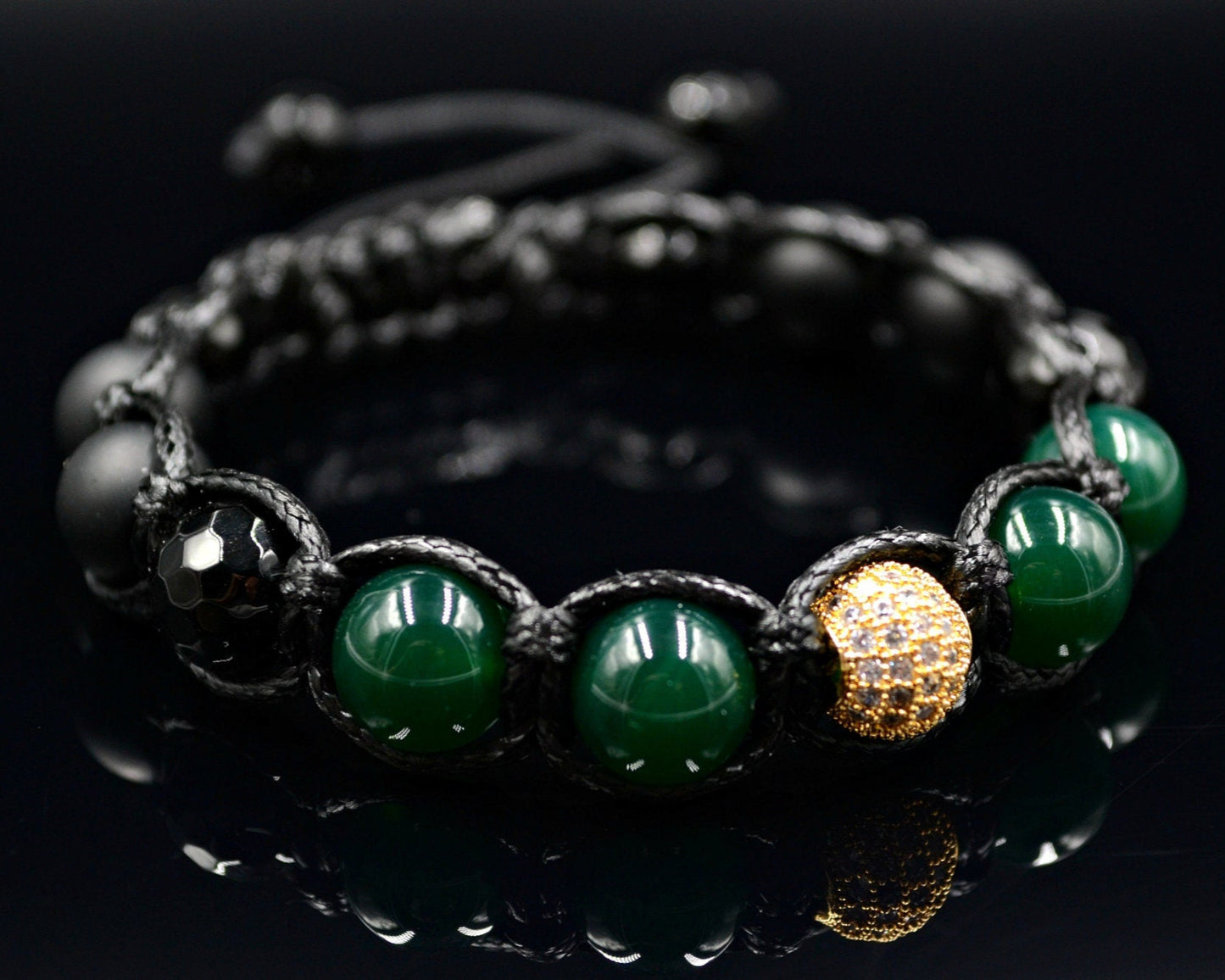 Men's Green Agate Bracelet Cubic Zirconia Bracelet Macrame Beaded Bracelet Faceted Agate Beads Bracelet Zirconia Bracelet Stone Bracelet - Shamballa Bracelet - Birthstone Bracelet - Gemstone Bracelet Men - Chakra Bracelet - Macrame Bracelet - Healing Bracelet - Valinde - Shamballa Bracelet - Birthstone Bracelet - Gemstone Bracelet Men - Chakra Bracelet - Macrame Bracelet - Healing Bracelet - Valinde