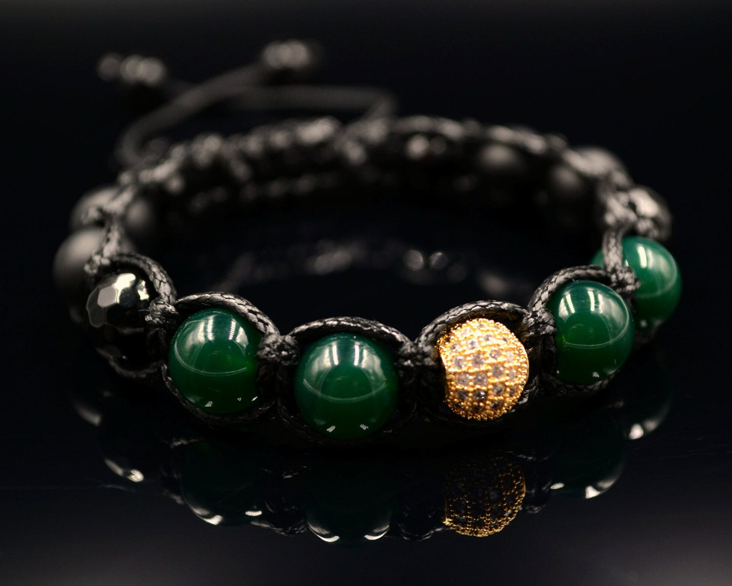 Men's Green Agate Bracelet Cubic Zirconia Bracelet Macrame Beaded Bracelet Faceted Agate Beads Bracelet Zirconia Bracelet Stone Bracelet - Shamballa Bracelet - Birthstone Bracelet - Gemstone Bracelet Men - Chakra Bracelet - Macrame Bracelet - Healing Bracelet - Valinde - Shamballa Bracelet - Birthstone Bracelet - Gemstone Bracelet Men - Chakra Bracelet - Macrame Bracelet - Healing Bracelet - Valinde