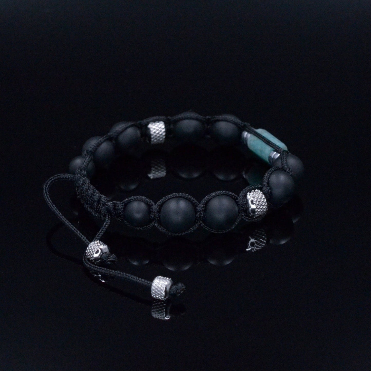 Men Amazonite Bead Bracelet - Black Onyx Adjustable Bracelet - Steel Beaded Bracelet - Gift for Men - Macrame Bracelet - Onyx Bracelet - Shamballa Bracelet - Birthstone Bracelet - Gemstone Bracelet Men - Chakra Bracelet - Macrame Bracelet - Healing Bracelet - Valinde - Shamballa Bracelet - Birthstone Bracelet - Gemstone Bracelet Men - Chakra Bracelet - Macrame Bracelet - Healing Bracelet - Valinde