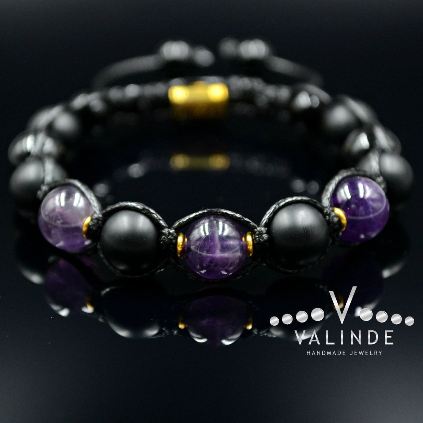 Men's Amethyst Bracelet Gemstone Bracelet Beaded Bracelet Gift for Men Macrame Bracelet Onyx Bracelet Agate Bracelet Adjustable Bracelett - Shamballa Bracelet - Birthstone Bracelet - Gemstone Bracelet Men - Chakra Bracelet - Macrame Bracelet - Healing Bracelet - Valinde - Shamballa Bracelet - Birthstone Bracelet - Gemstone Bracelet Men - Chakra Bracelet - Macrame Bracelet - Healing Bracelet - Valinde