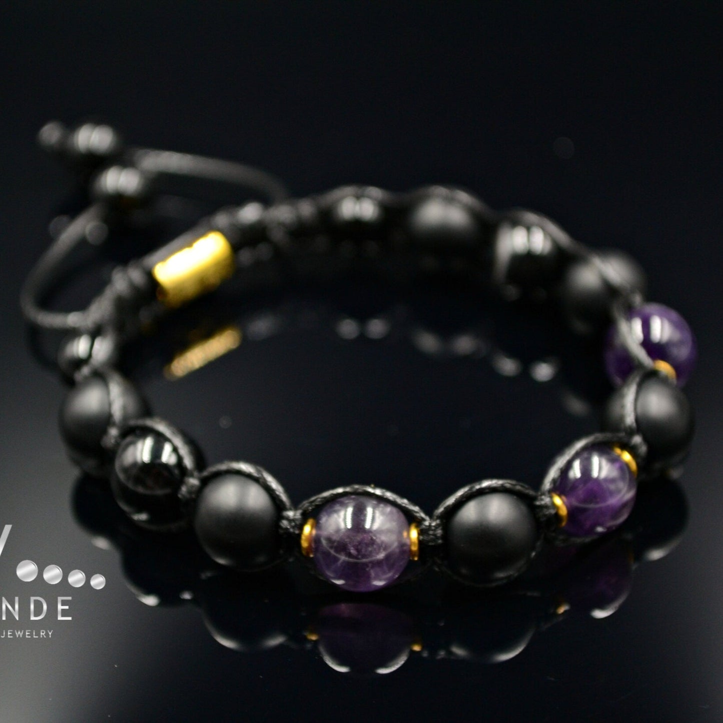 Men's Amethyst Bracelet Gemstone Bracelet Beaded Bracelet Gift for Men Macrame Bracelet Onyx Bracelet Agate Bracelet Adjustable Bracelett - Shamballa Bracelet - Birthstone Bracelet - Gemstone Bracelet Men - Chakra Bracelet - Macrame Bracelet - Healing Bracelet - Valinde - Shamballa Bracelet - Birthstone Bracelet - Gemstone Bracelet Men - Chakra Bracelet - Macrame Bracelet - Healing Bracelet - Valinde