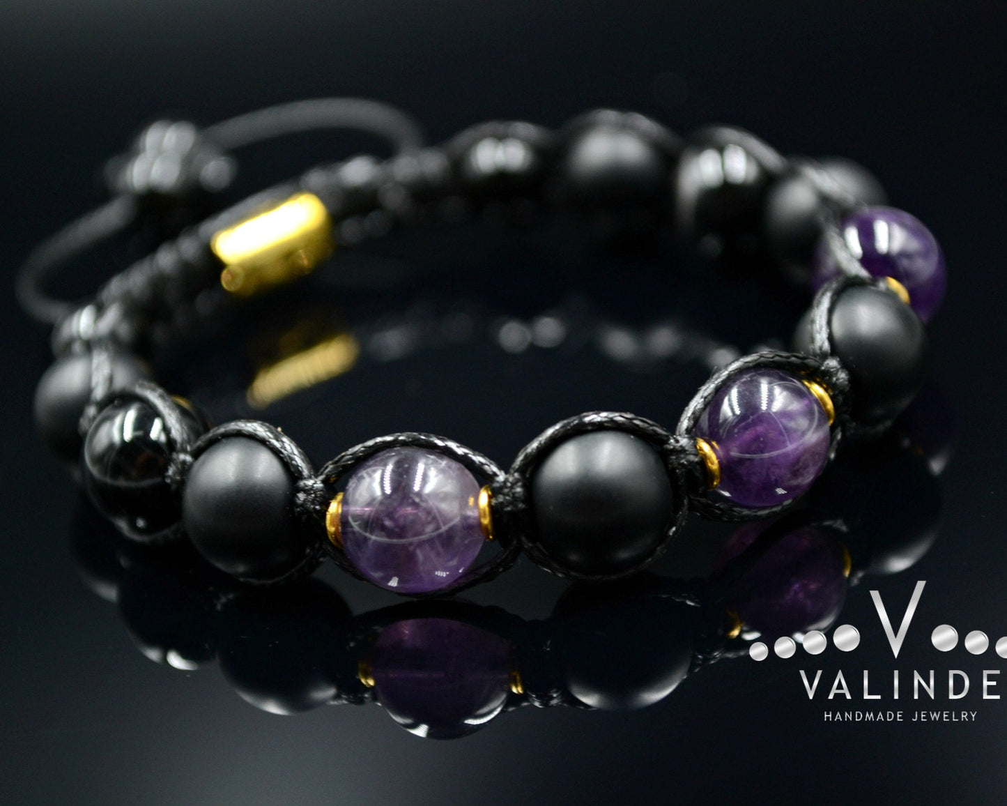 Men's Amethyst Bracelet Gemstone Bracelet Beaded Bracelet Gift for Men Macrame Bracelet Onyx Bracelet Agate Bracelet Adjustable Bracelett - Shamballa Bracelet - Birthstone Bracelet - Gemstone Bracelet Men - Chakra Bracelet - Macrame Bracelet - Healing Bracelet - Valinde - Shamballa Bracelet - Birthstone Bracelet - Gemstone Bracelet Men - Chakra Bracelet - Macrame Bracelet - Healing Bracelet - Valinde
