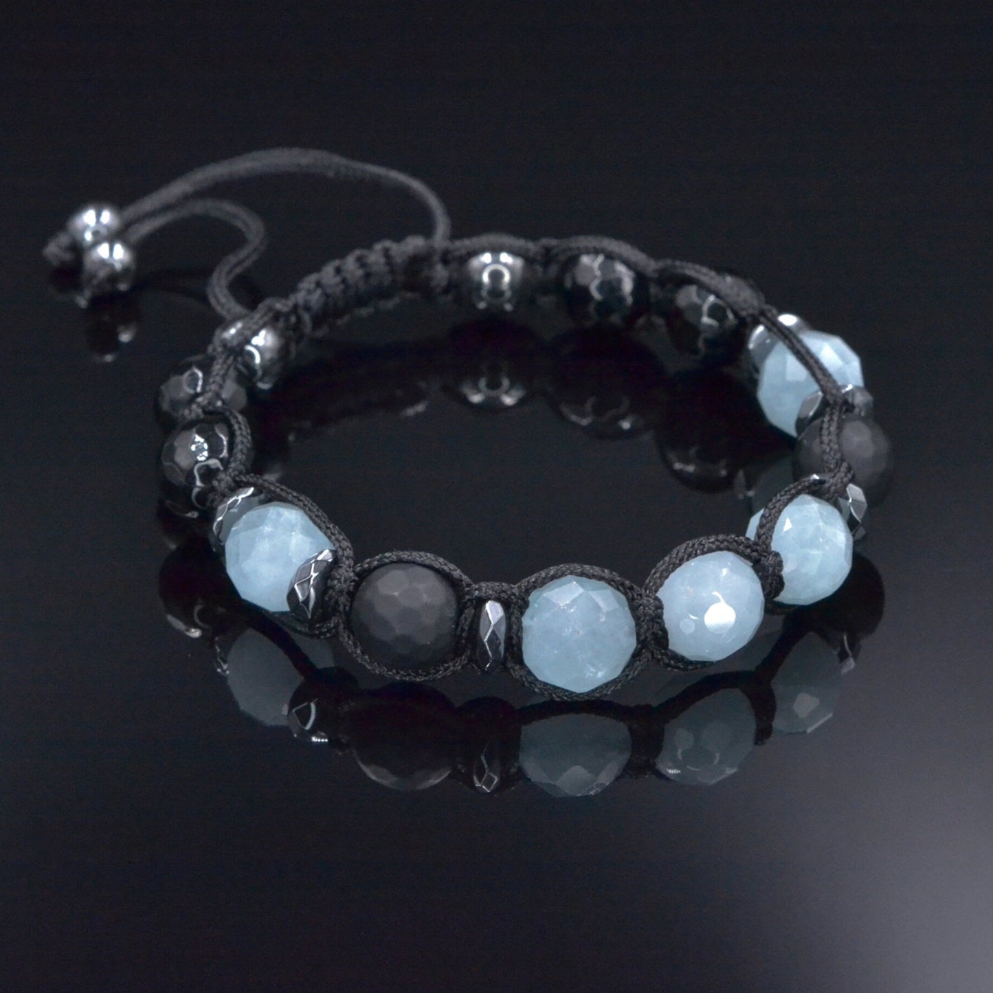 Men's Aquamarine Citrine Bracelet, Labradorite Onyx Crystal Bracelet, Adjustable Braided Bracelet, Gift for Men, Macrame Gemstone Bracelet Aquamarine Braided Bracelet, Men's Black Onyx Gemstone Bracelet,Gift for Men,Adjustable Macrame Crystal Bracelet,Christmas Gift,Gift for Him - Shamballa Bracelet - Mantra Bracelet - Birthstone Bracelet - Gemstone Bracelet Men - Chakra Bracelet - Macrame Bracelet - Healing Bracelet - Valinde