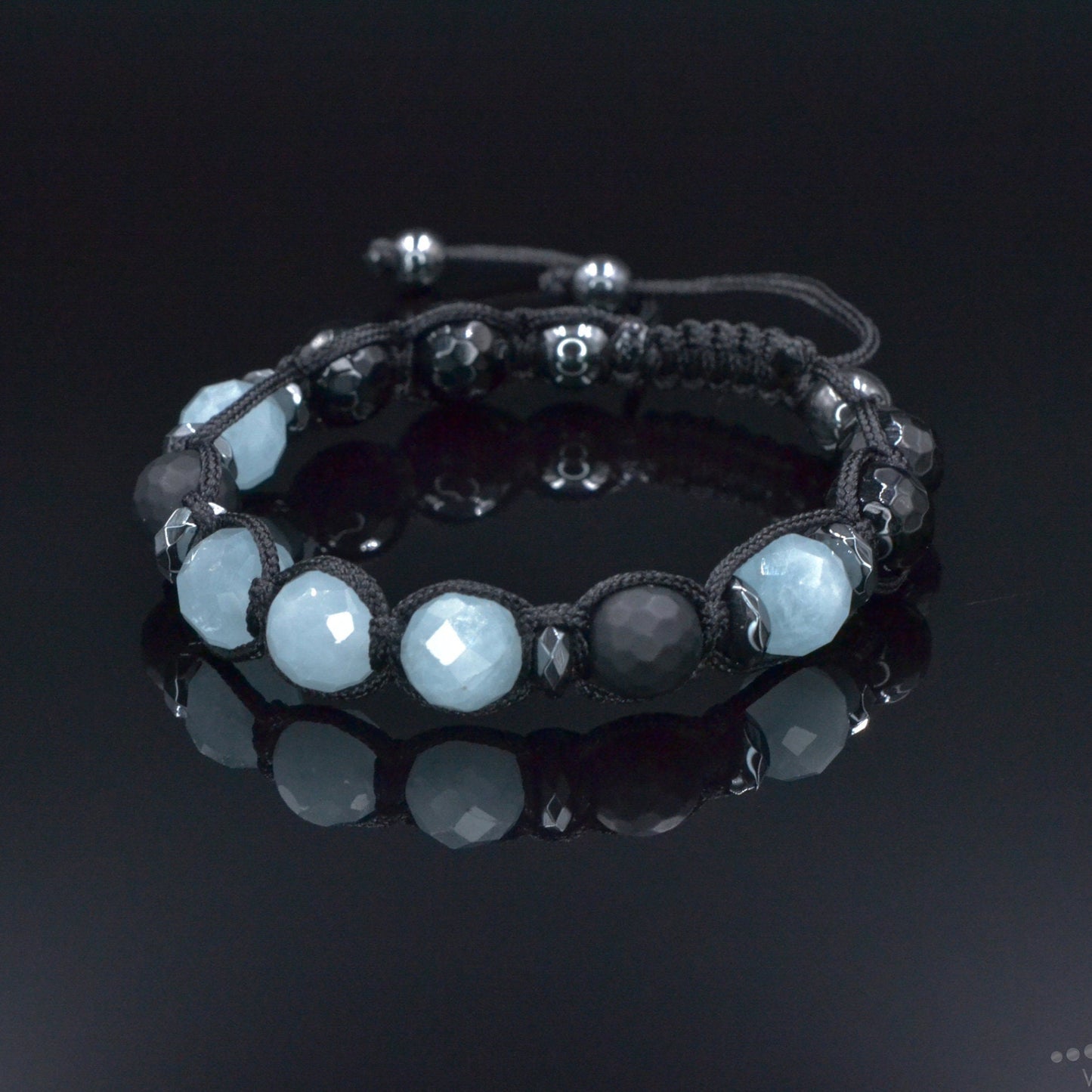 Men's Aquamarine Citrine Bracelet, Labradorite Onyx Crystal Bracelet, Adjustable Braided Bracelet, Gift for Men, Macrame Gemstone Bracelet Aquamarine Braided Bracelet, Men's Black Onyx Gemstone Bracelet,Gift for Men,Adjustable Macrame Crystal Bracelet,Christmas Gift,Gift for Him - Shamballa Bracelet - Mantra Bracelet - Birthstone Bracelet - Gemstone Bracelet Men - Chakra Bracelet - Macrame Bracelet - Healing Bracelet - Valinde