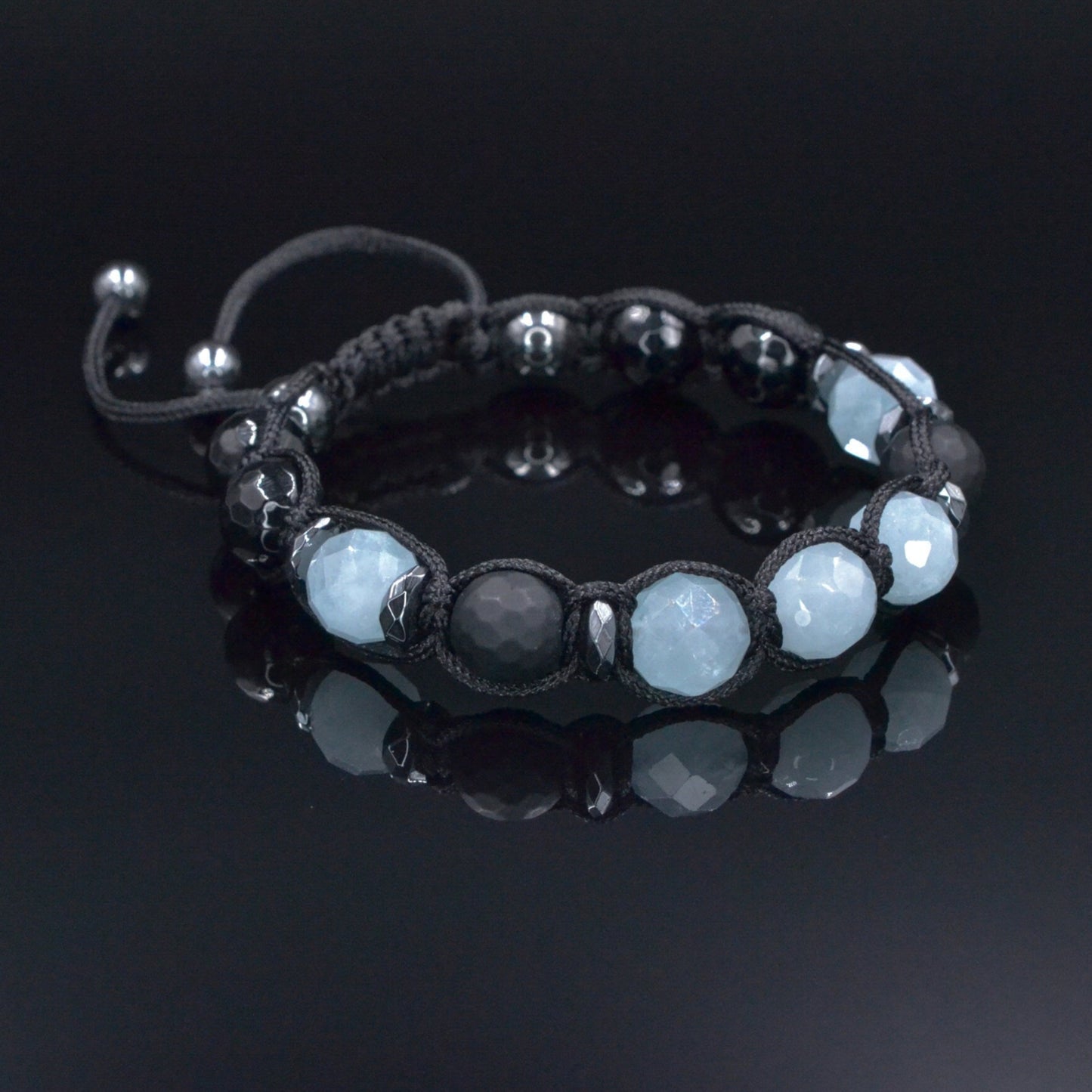 Men's Aquamarine Citrine Bracelet, Labradorite Onyx Crystal Bracelet, Adjustable Braided Bracelet, Gift for Men, Macrame Gemstone Bracelet Aquamarine Braided Bracelet, Men's Black Onyx Gemstone Bracelet,Gift for Men,Adjustable Macrame Crystal Bracelet,Christmas Gift,Gift for Him - Shamballa Bracelet - Mantra Bracelet - Birthstone Bracelet - Gemstone Bracelet Men - Chakra Bracelet - Macrame Bracelet - Healing Bracelet - Valinde