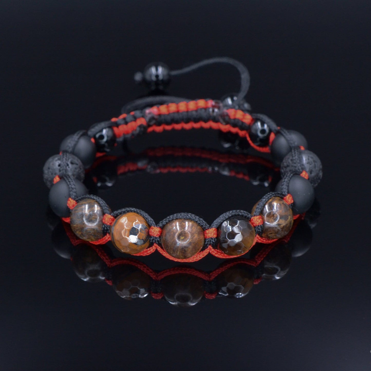 Men's Braided Bracelet / Bronzite Bracelet / Black Onyx Bracelet /Tiger's Eye Bracelet / Gift for Men / Adjustable Macrame Bracelet - Shamballa Bracelet - Birthstone Bracelet - Gemstone Bracelet Men - Chakra Bracelet - Macrame Bracelet - Healing Bracelet - Valinde - Shamballa Bracelet - Birthstone Bracelet - Gemstone Bracelet Men - Chakra Bracelet - Macrame Bracelet - Healing Bracelet - Valinde