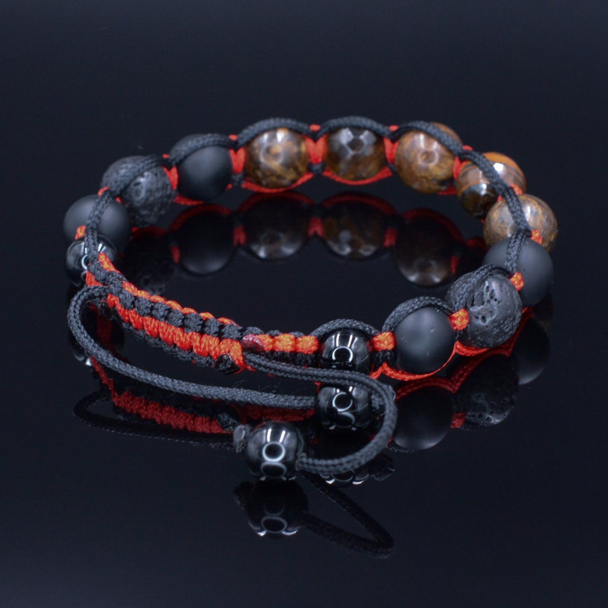 Men's Braided Bracelet / Bronzite Bracelet / Black Onyx Bracelet /Tiger's Eye Bracelet / Gift for Men / Adjustable Macrame Bracelet - Shamballa Bracelet - Birthstone Bracelet - Gemstone Bracelet Men - Chakra Bracelet - Macrame Bracelet - Healing Bracelet - Valinde - Shamballa Bracelet - Birthstone Bracelet - Gemstone Bracelet Men - Chakra Bracelet - Macrame Bracelet - Healing Bracelet - Valinde