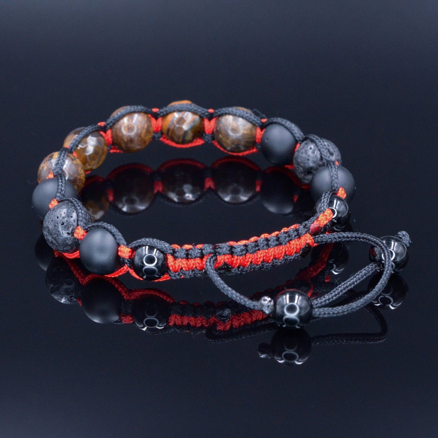 Men's Braided Bracelet / Bronzite Bracelet / Black Onyx Bracelet /Tiger's Eye Bracelet / Gift for Men / Adjustable Macrame Bracelet - Shamballa Bracelet - Birthstone Bracelet - Gemstone Bracelet Men - Chakra Bracelet - Macrame Bracelet - Healing Bracelet - Valinde - Shamballa Bracelet - Birthstone Bracelet - Gemstone Bracelet Men - Chakra Bracelet - Macrame Bracelet - Healing Bracelet - Valinde