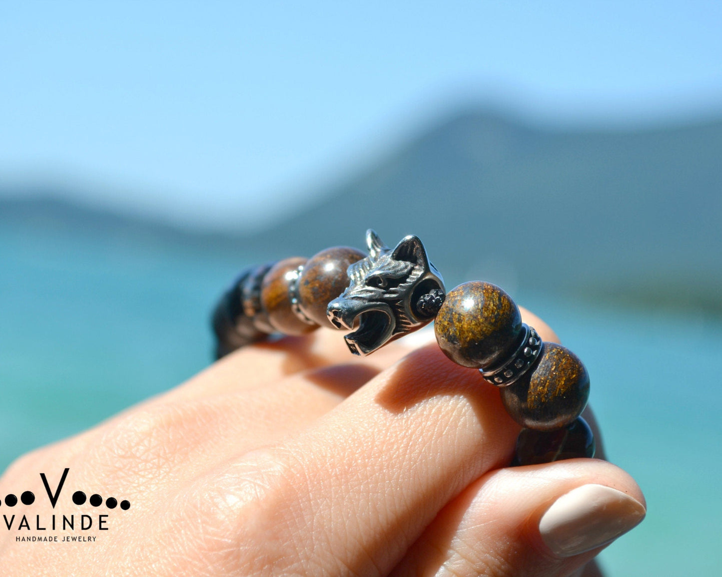 Men's Steel Bracelet Wolf Bracelet Bronzite Bracelet Gift for Men Onyx Bracelet Steel Wolf Bracelet Smoky Quartz Bracelet Stone Bracelet- Shamballa Bracelet - Mantra Bracelet - Yoga Bracelet - Birthstone Bracelet - Gemstone Bracelet Men - Chakra Bracelet - Macrame Bracelet - Healing Bracelet - Gift for Father - Gift For Men - Valinde