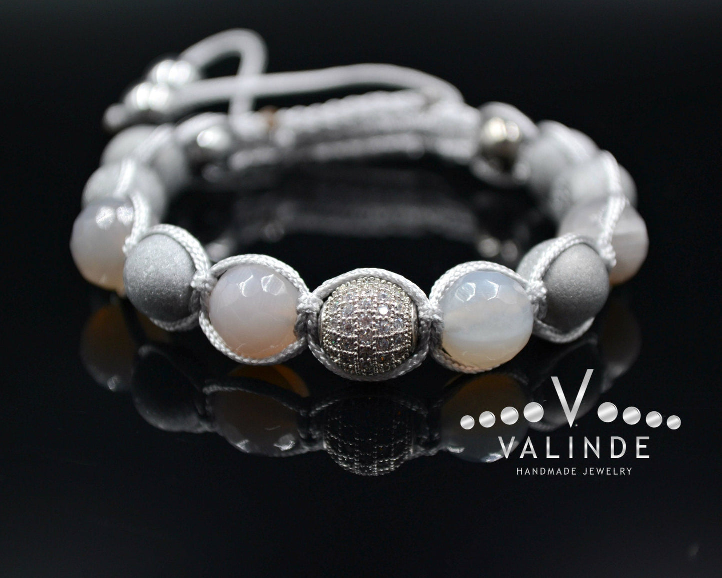 Natural Agate Bracelet Men's CZ Bracelet Braided Bracelet Druzy Agate Bracelet Crystal Bracelet Gift for Men Adjustable Macrame Bracelet - Shamballa Bracelet - Birthstone Bracelet - Gemstone Bracelet Men - Chakra Bracelet - Macrame Bracelet - Healing Bracelet - Valinde - Shamballa Bracelet - Birthstone Bracelet - Gemstone Bracelet Men - Chakra Bracelet - Macrame Bracelet - Healing Bracelet - Valinde