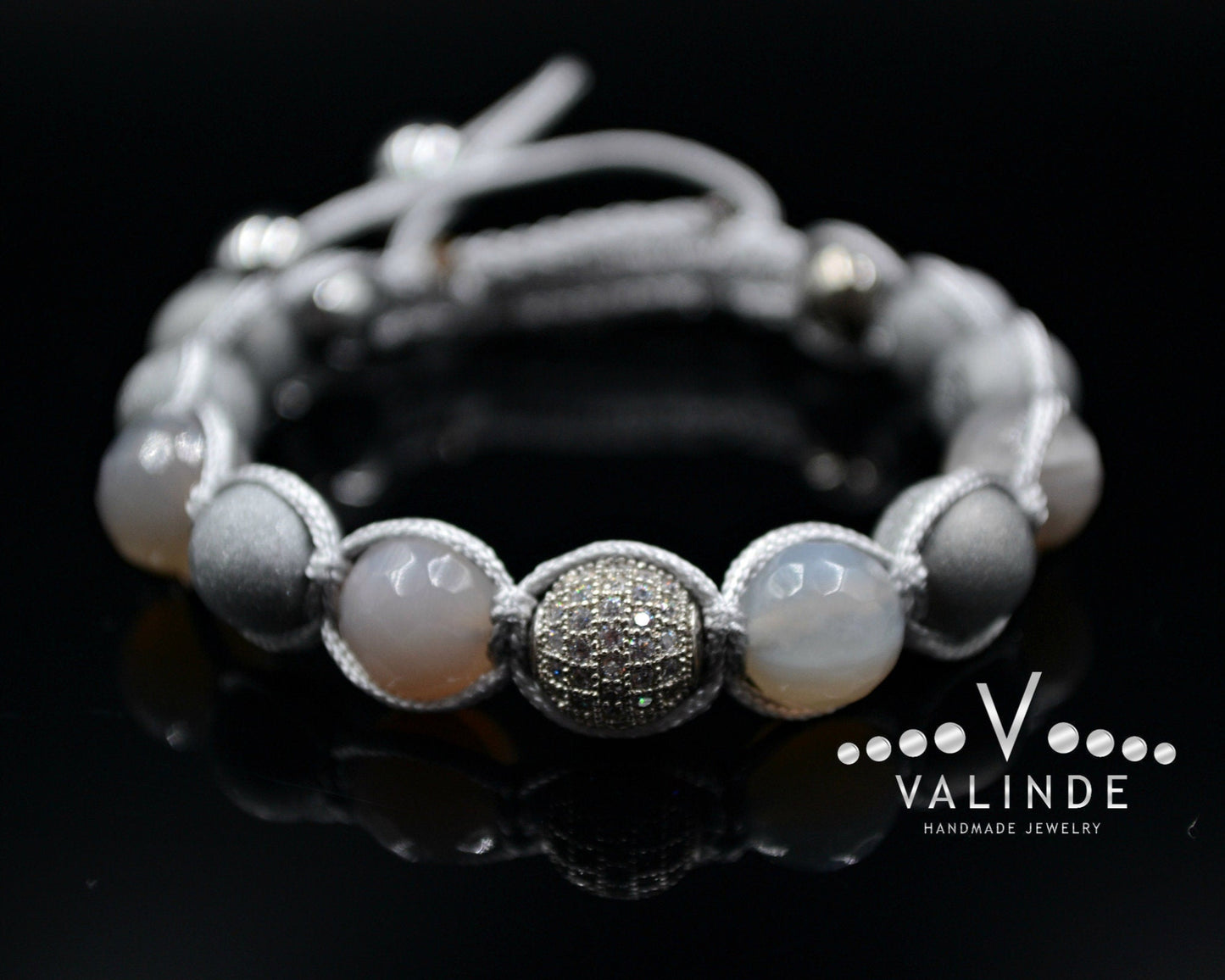 Natural Agate Bracelet Men's CZ Bracelet Braided Bracelet Druzy Agate Bracelet Crystal Bracelet Gift for Men Adjustable Macrame Bracelet - Shamballa Bracelet - Birthstone Bracelet - Gemstone Bracelet Men - Chakra Bracelet - Macrame Bracelet - Healing Bracelet - Valinde - Shamballa Bracelet - Birthstone Bracelet - Gemstone Bracelet Men - Chakra Bracelet - Macrame Bracelet - Healing Bracelet - Valinde