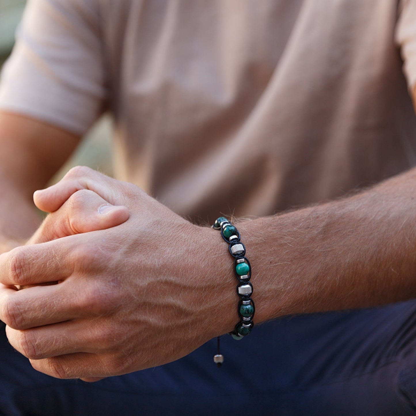 Genuine Emerald Bracelet for Men - Men's Gemstone Bead Bracelet - Amazonite Malachite Adjustable Bracelet - Gift for Men - Steel Bracelet - Shamballa Bracelet - Birthstone Bracelet - Gemstone Bracelet Men - Chakra Bracelet - Macrame Bracelet - Healing Bracelet - Valinde - Shamballa Bracelet - Birthstone Bracelet - Gemstone Bracelet Men - Chakra Bracelet - Macrame Bracelet - Healing Bracelet - Valinde