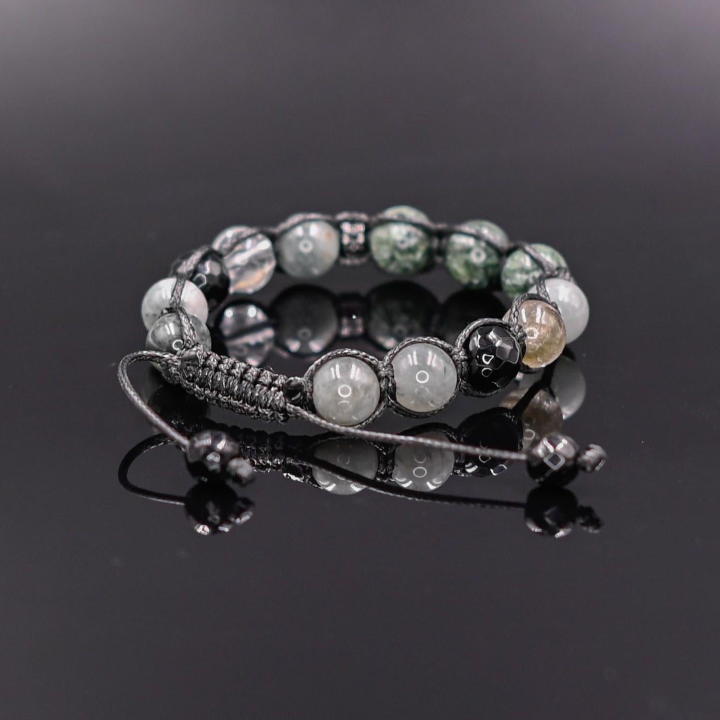 Seraphinite Bracelet for Men Men's Gemstone Bracelet Hawk's Eye Bracelet Gift for Men Adjustable Macrame Bracelet Crystal Bracelet for Man - Shamballa Bracelet - Mantra Bracelet - Yoga Bracelet - Birthstone Bracelet - Gemstone Bracelet Men - Chakra Bracelet - Macrame Bracelet - Healing Bracelet - Gift for Father - Gift For Men - Valinde