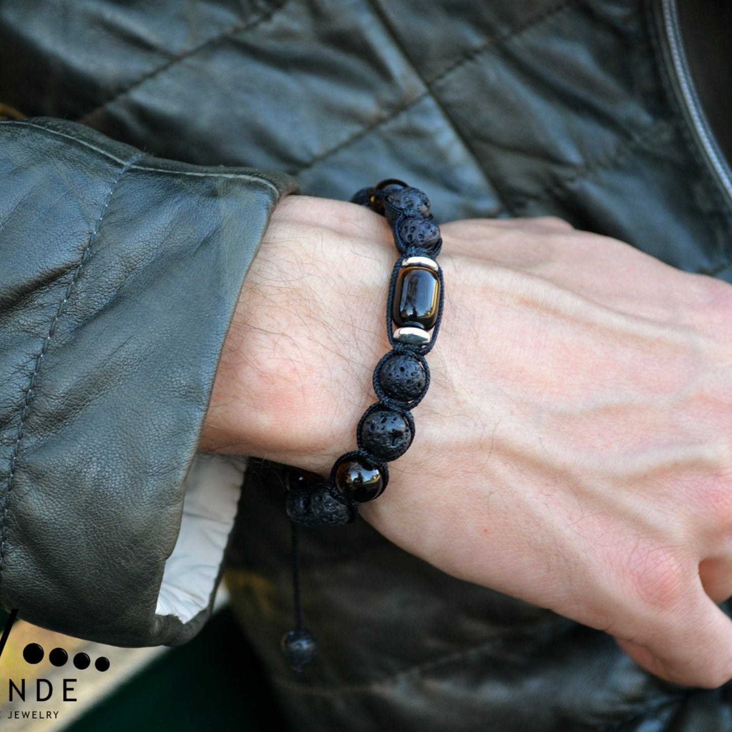 Men's Matte Agate Bracelet Beaded Bracelet Smoky Quartz Bracelet Gemstone Bracelet Macrame Bracelet - Shamballa Bracelet - Mantra Bracelet - Birthstone Bracelet - Gemstone Bracelet Men - Chakra Bracelet - Macrame Bracelet - Healing Bracelet - Valinde