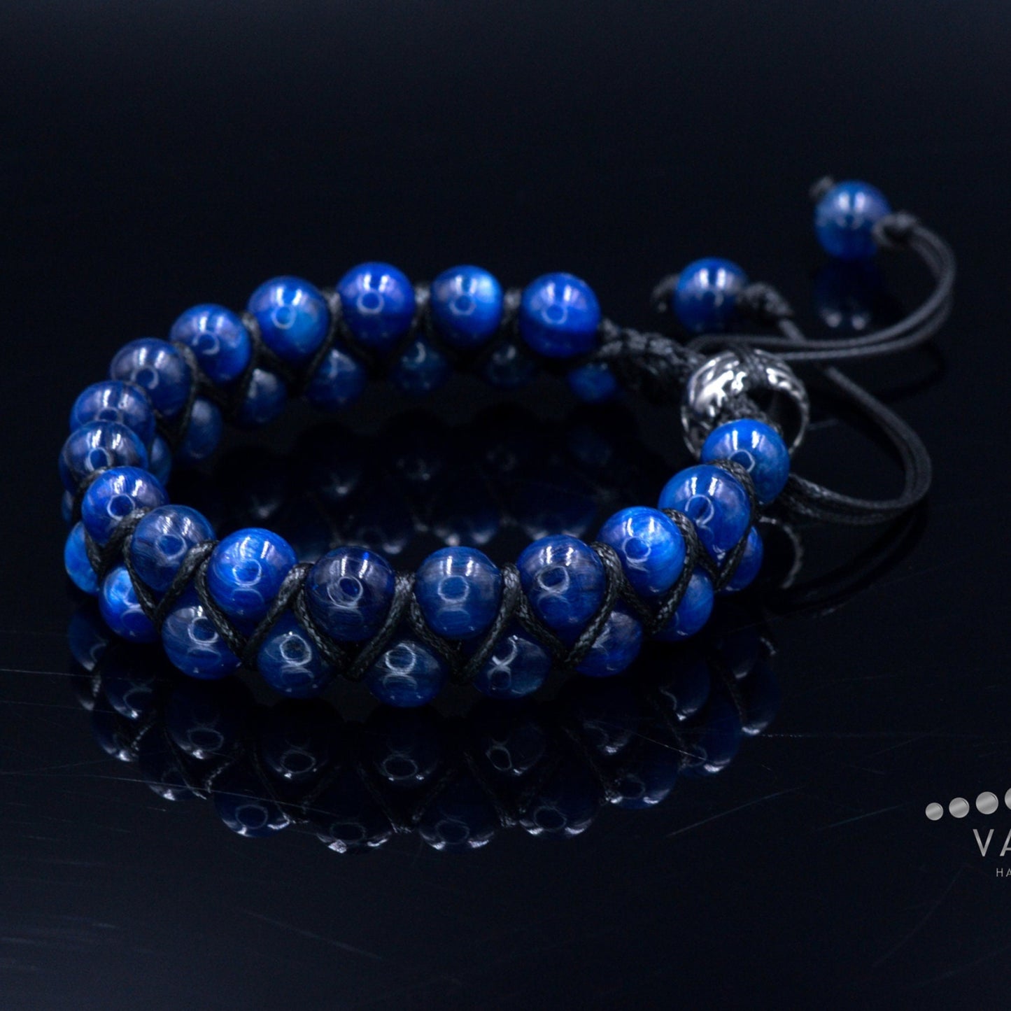 "Genuine Kyanite Bracelet Men's Double Row Macrame Bracelet Gift for Men Blue Kyanite Beads Bracelet Man STone Bracelet Adjustable Bracelet -
Shamballa Bracelet - Birthstone Bracelet - Gemstone Bracelet Men - Chakra Bracelet - Macrame Bracelet - Healing Bracelet - Valinde"
