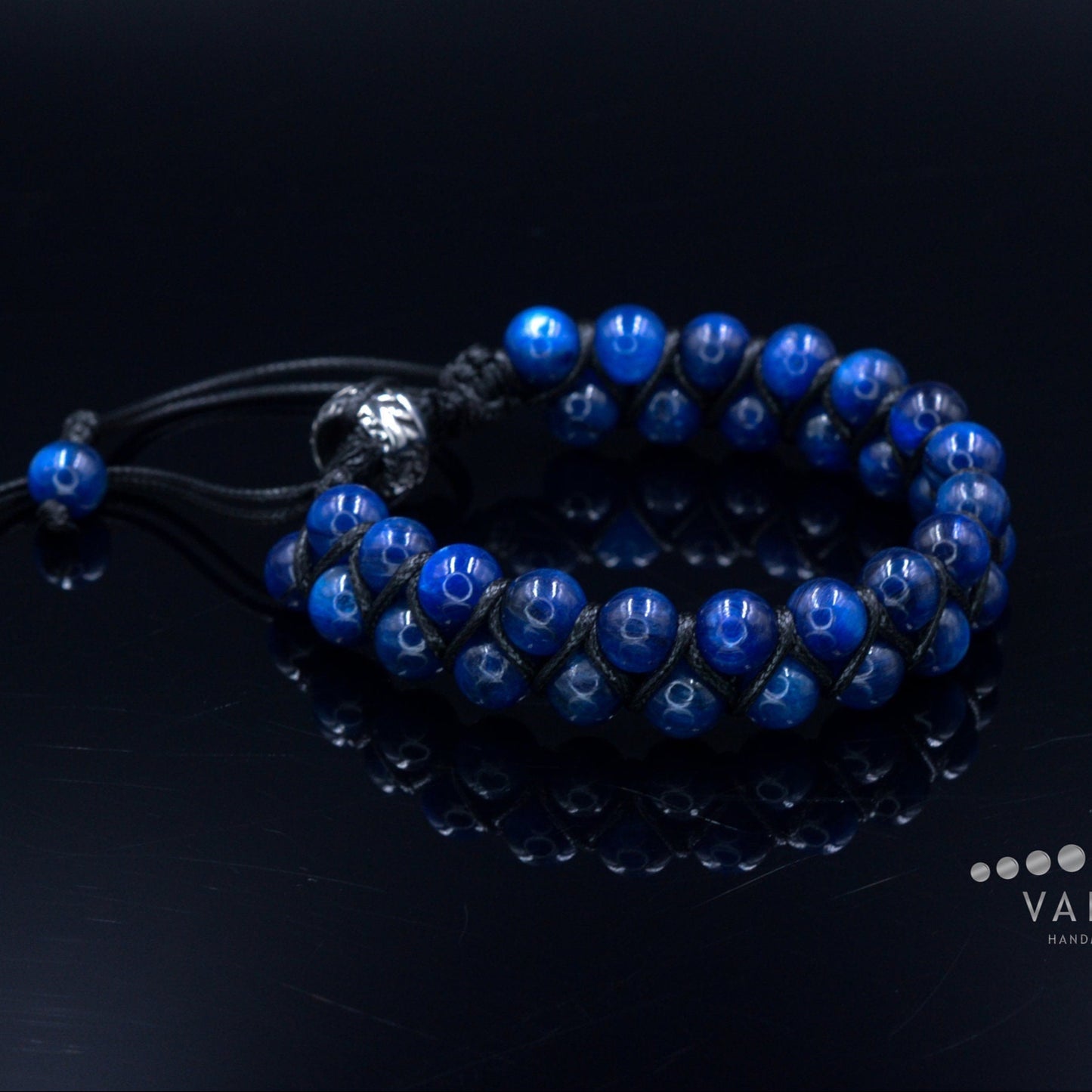 "Genuine Kyanite Bracelet Men's Double Row Macrame Bracelet Gift for Men Blue Kyanite Beads Bracelet Man STone Bracelet Adjustable Bracelet -
Shamballa Bracelet - Birthstone Bracelet - Gemstone Bracelet Men - Chakra Bracelet - Macrame Bracelet - Healing Bracelet - Valinde"