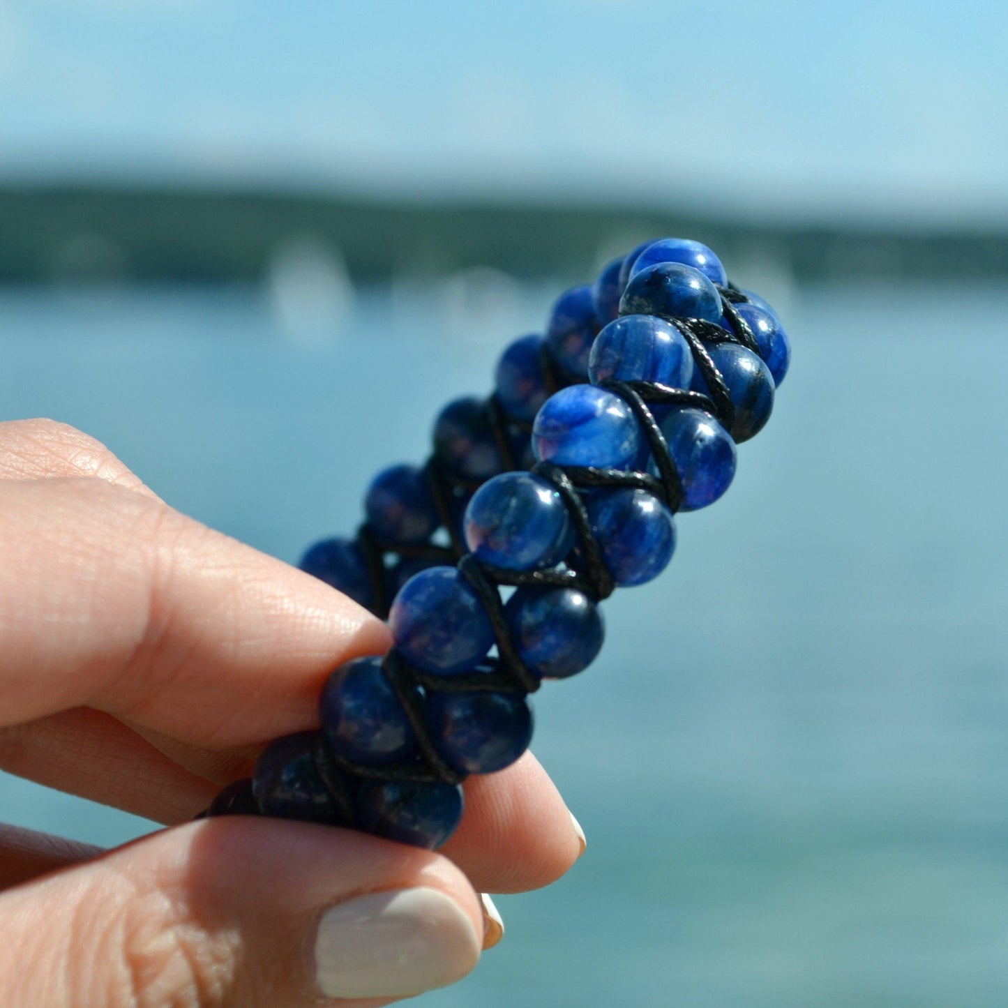 Genuine Kyanite Bracelet Men's Double Row Macrame Bracelet Gift for Men Blue Kyanite Beads Bracelet Man STone Bracelet Adjustable Bracelet -
Shamballa Bracelet - Birthstone Bracelet - Gemstone Bracelet Men - Chakra Bracelet - Macrame Bracelet - Healing Bracelet - Valinde