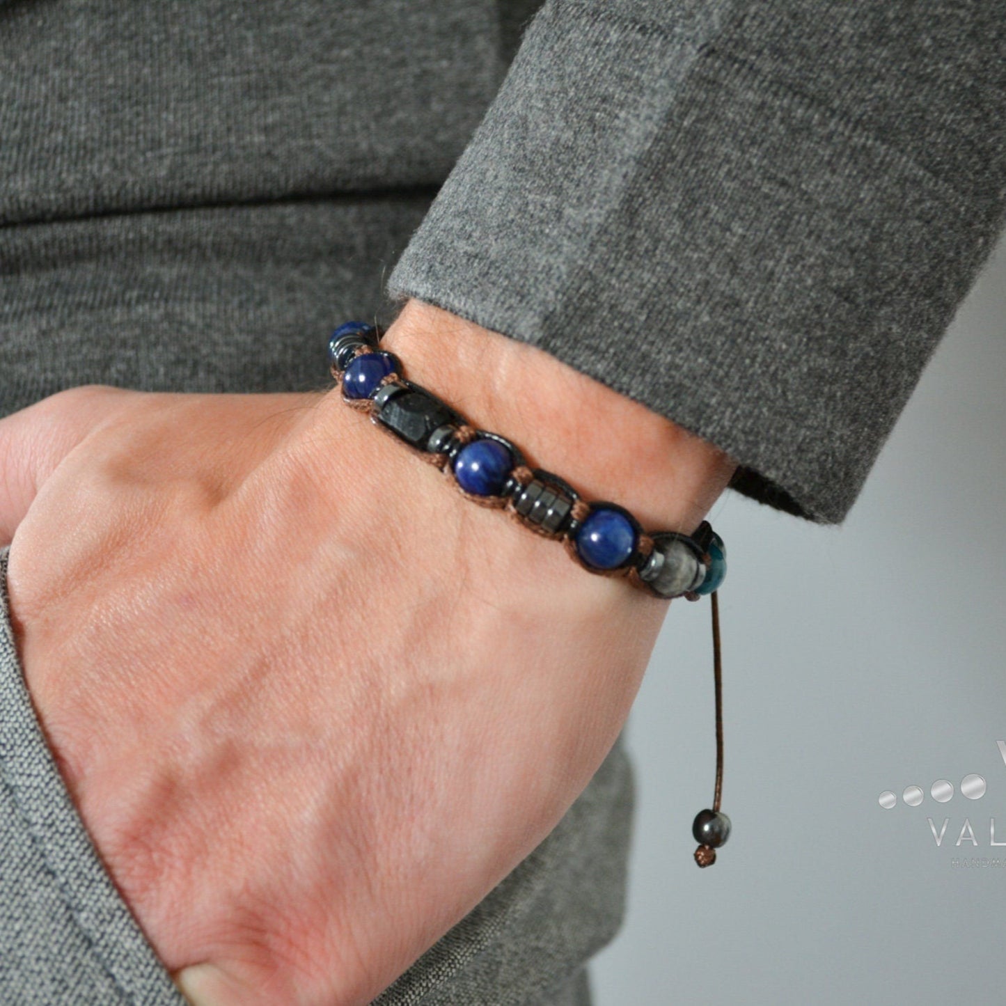 Men's Blue Kyanite Bracelet Black Tourmaline Bead Bracelet Gift for Men Apatite and Labradorite Bracelet Crystal Bracelet Luxury Gift - Shamballa Bracelet - Birthstone Bracelet - Gemstone Bracelet Men - Chakra Bracelet - Macrame Bracelet - Healing Bracelet - Valinde - Shamballa Bracelet - Birthstone Bracelet - Gemstone Bracelet Men - Chakra Bracelet - Macrame Bracelet - Healing Bracelet - Valinde