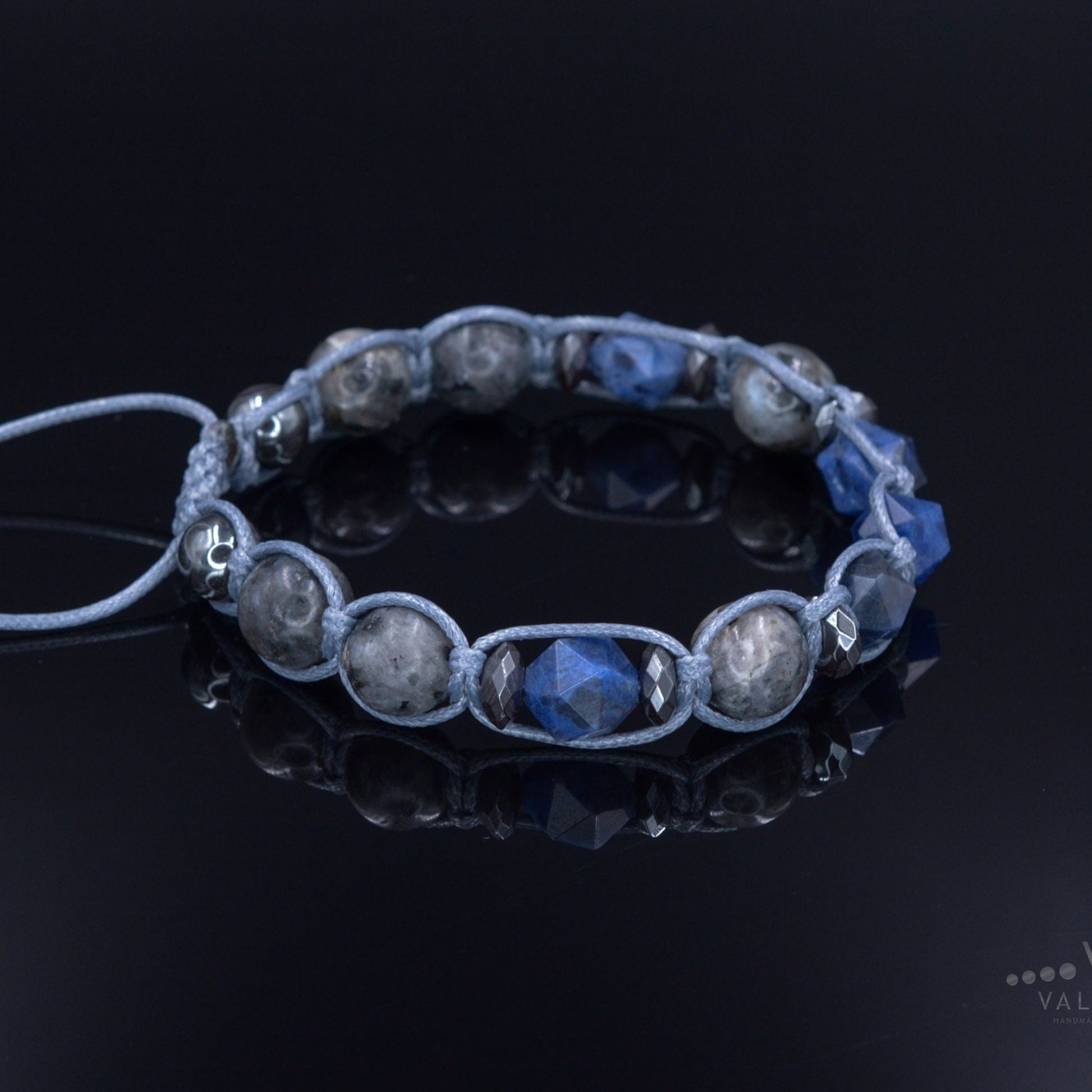 Men's Sodalite and Labradorite Beaded Bracelet Gift for Men Braided Bracelet Hematite Bracelet Blue Sodalite Bracelet Man Stone Bracelet - Shamballa Bracelet - Birthstone Bracelet - Gemstone Bracelet Men - Chakra Bracelet - Macrame Bracelet - Healing Bracelet - Valinde - Shamballa Bracelet - Birthstone Bracelet - Gemstone Bracelet Men - Chakra Bracelet - Macrame Bracelet - Healing Bracelet - Valinde