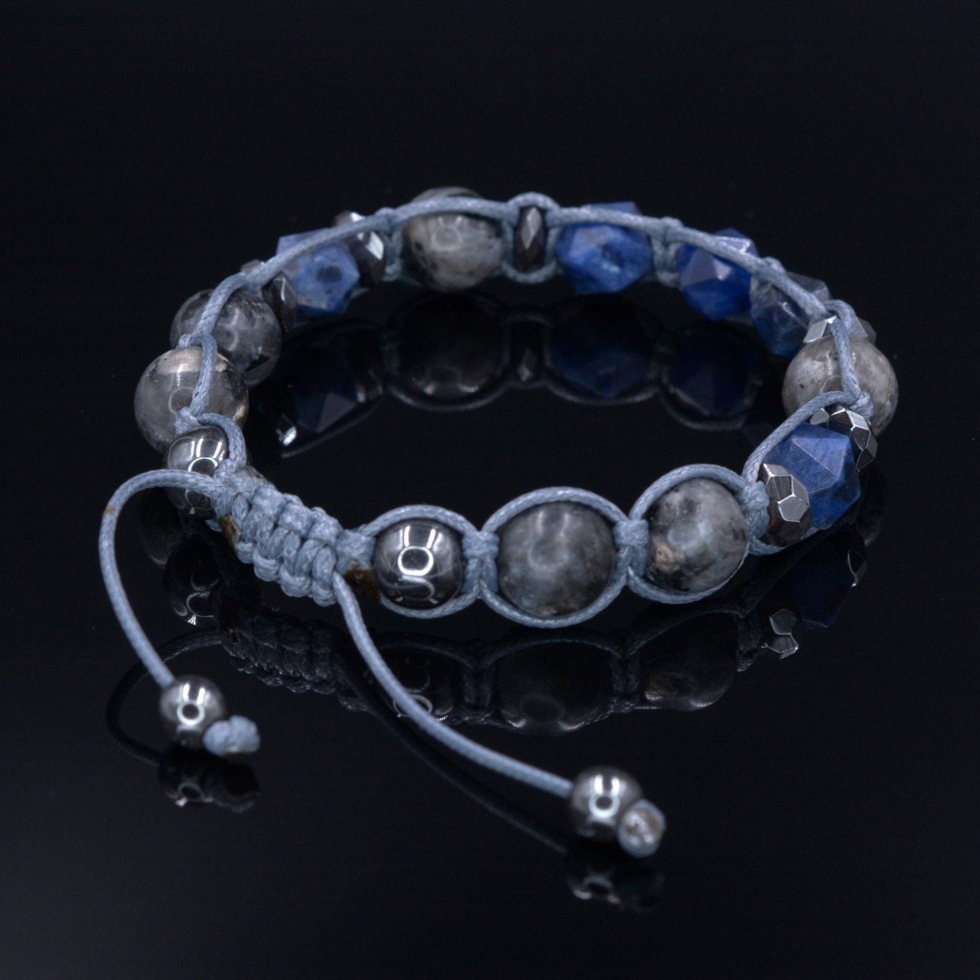 Men's Sodalite and Labradorite Beaded Bracelet Gift for Men Braided Bracelet Hematite Bracelet Blue Sodalite Bracelet Man Stone Bracelet - Shamballa Bracelet - Birthstone Bracelet - Gemstone Bracelet Men - Chakra Bracelet - Macrame Bracelet - Healing Bracelet - Valinde - Shamballa Bracelet - Birthstone Bracelet - Gemstone Bracelet Men - Chakra Bracelet - Macrame Bracelet - Healing Bracelet - Valinde