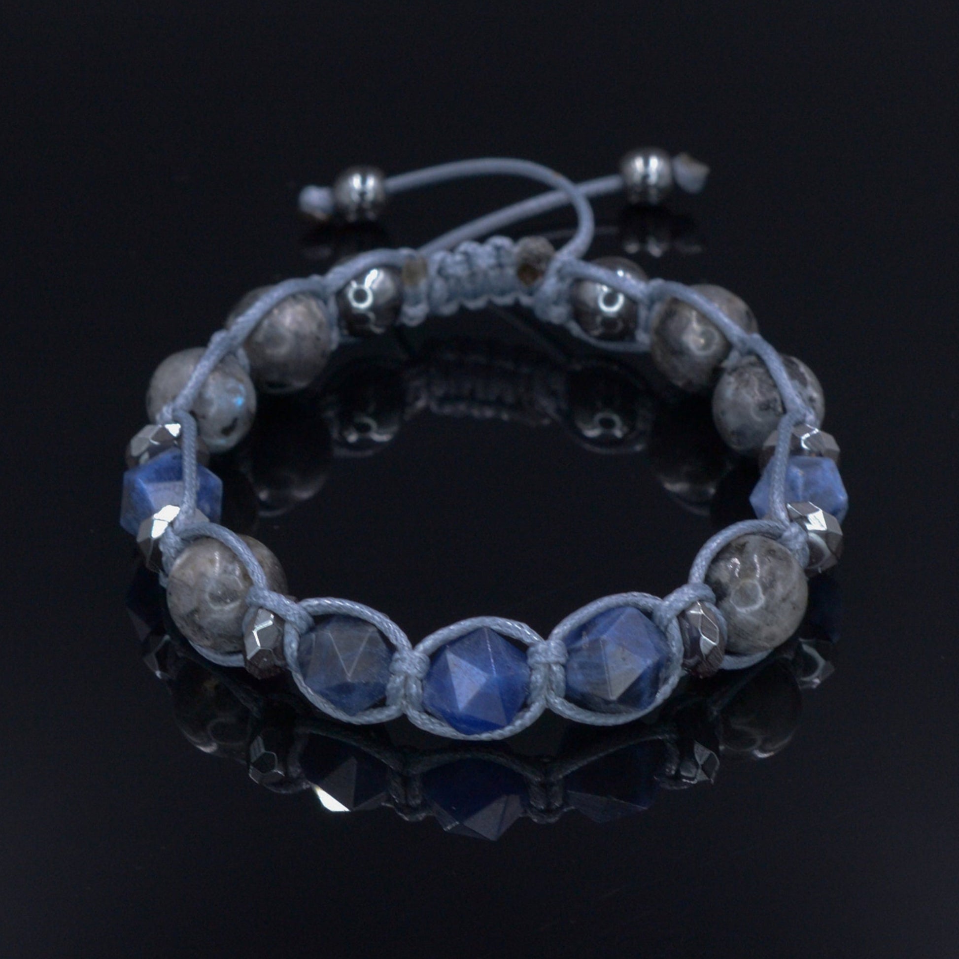 Men's Sodalite and Labradorite Beaded Bracelet Gift for Men Braided Bracelet Hematite Bracelet Blue Sodalite Bracelet Man Stone Bracelet - Shamballa Bracelet - Birthstone Bracelet - Gemstone Bracelet Men - Chakra Bracelet - Macrame Bracelet - Healing Bracelet - Valinde - Shamballa Bracelet - Birthstone Bracelet - Gemstone Bracelet Men - Chakra Bracelet - Macrame Bracelet - Healing Bracelet - Valinde