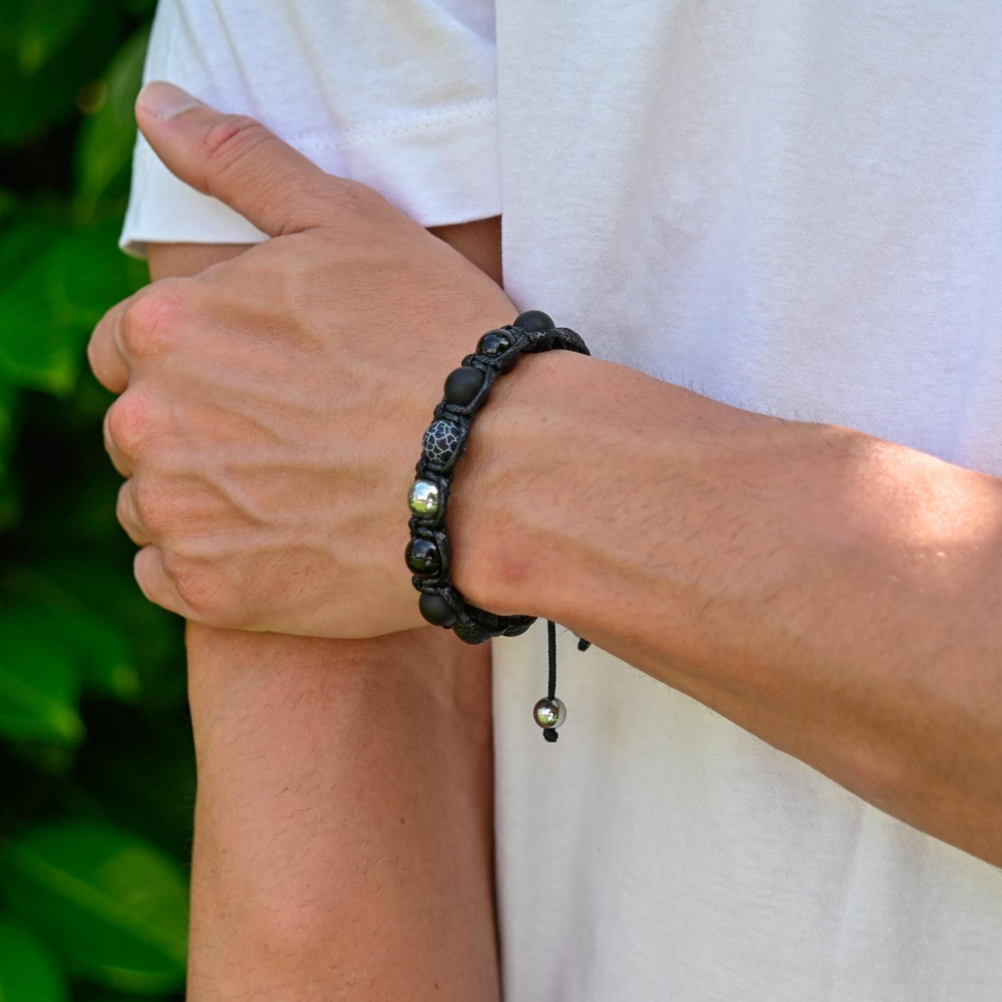 Men's Gemstone Bracelet Hematite Bracelet Beaded Bracelet Gift for Men Onyx Bracelet Men's Jewelry Agate Bracelet Macrame Bracelet For Men - Shamballa Bracelet - Mantra Bracelet - Yoga Bracelet - Birthstone Bracelet - Gemstone Bracelet Men - Chakra Bracelet - Macrame Bracelet - Healing Bracelet - Gift for Father - Gift For Men - Valinde