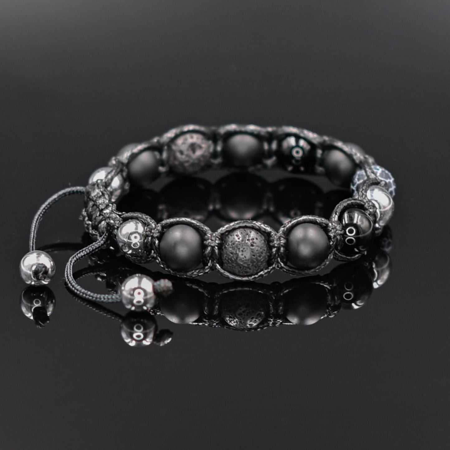Men's Gemstone Bracelet Hematite Bracelet Beaded Bracelet Gift for Men Onyx Bracelet Men's Jewelry Agate Bracelet Macrame Bracelet For Men - Shamballa Bracelet - Mantra Bracelet - Yoga Bracelet - Birthstone Bracelet - Gemstone Bracelet Men - Chakra Bracelet - Macrame Bracelet - Healing Bracelet - Gift for Father - Gift For Men - Valinde