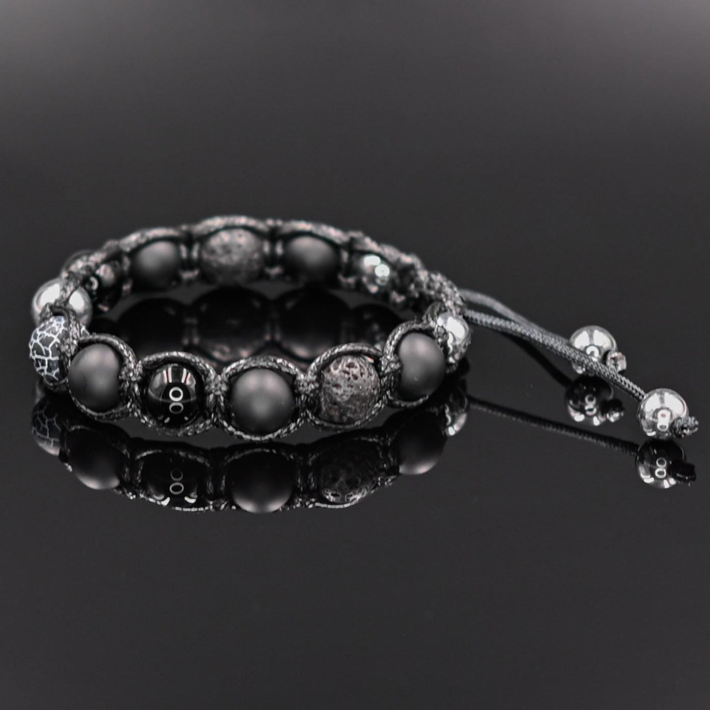 Men's Gemstone Bracelet Hematite Bracelet Beaded Bracelet Gift for Men Onyx Bracelet Men's Jewelry Agate Bracelet Macrame Bracelet For Men - Shamballa Bracelet - Mantra Bracelet - Yoga Bracelet - Birthstone Bracelet - Gemstone Bracelet Men - Chakra Bracelet - Macrame Bracelet - Healing Bracelet - Gift for Father - Gift For Men - Valinde