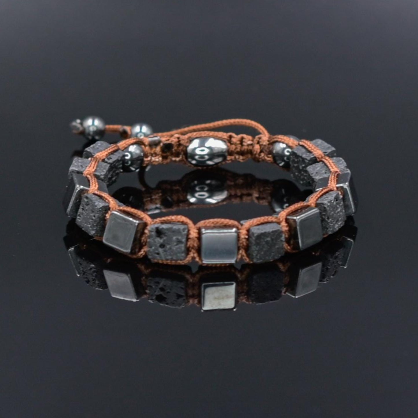 Men's Magnetic Hematite Bracelet Cube Beads Bracelet Lava Stone Bracelet Gifts for Men Volcanic Lava Rock Bracelet Square Hematite Bracelet - Shamballa Bracelet - Mantra Bracelet - Yoga Bracelet - Birthstone Bracelet - Gemstone Bracelet Men - Chakra Bracelet - Macrame Bracelet - Healing Bracelet - Gift for Father - Gift For Men - Valinde