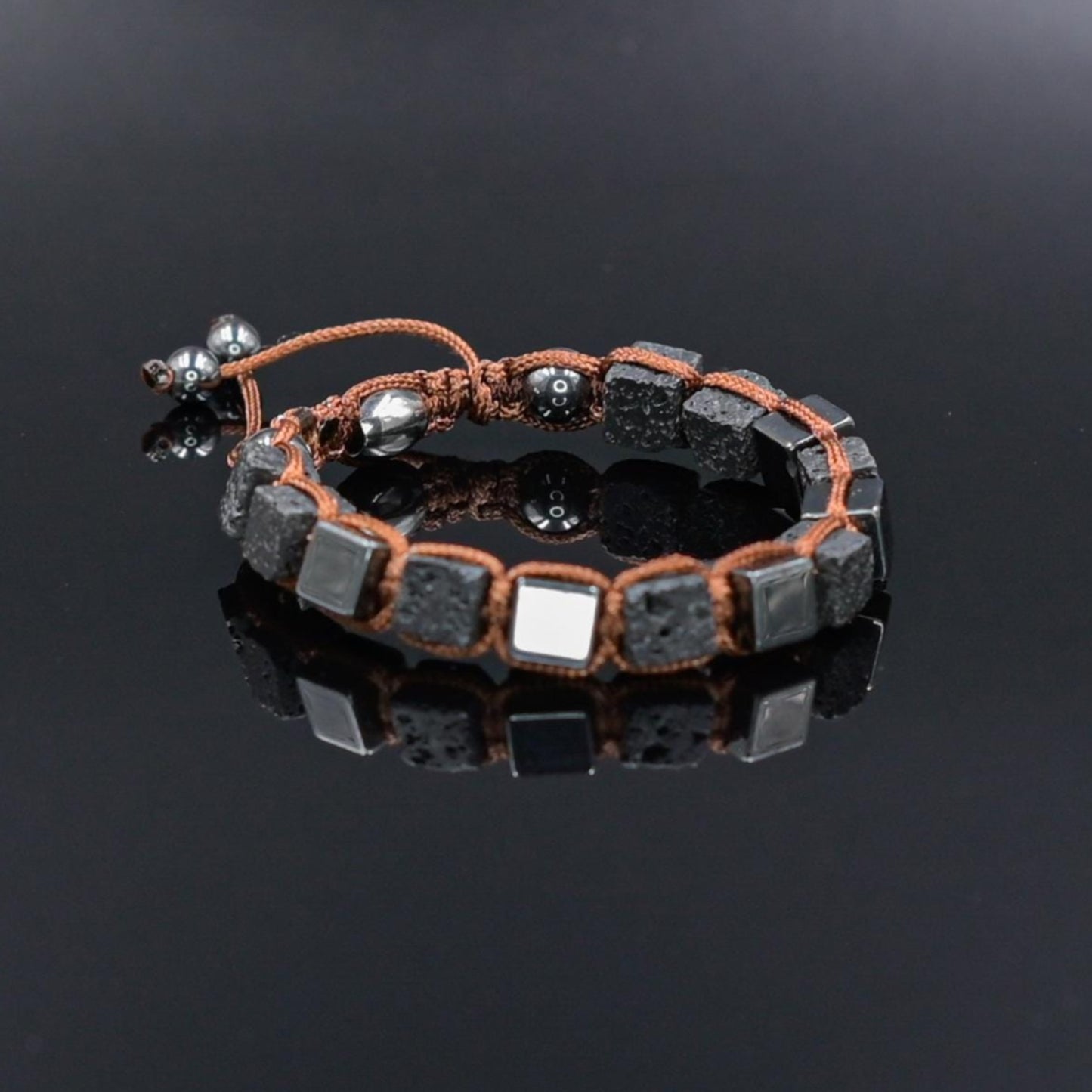 Men's Magnetic Hematite Bracelet Cube Beads Bracelet Lava Stone Bracelet Gifts for Men Volcanic Lava Rock Bracelet Square Hematite Bracelet - Shamballa Bracelet - Mantra Bracelet - Yoga Bracelet - Birthstone Bracelet - Gemstone Bracelet Men - Chakra Bracelet - Macrame Bracelet - Healing Bracelet - Gift for Father - Gift For Men - Valinde