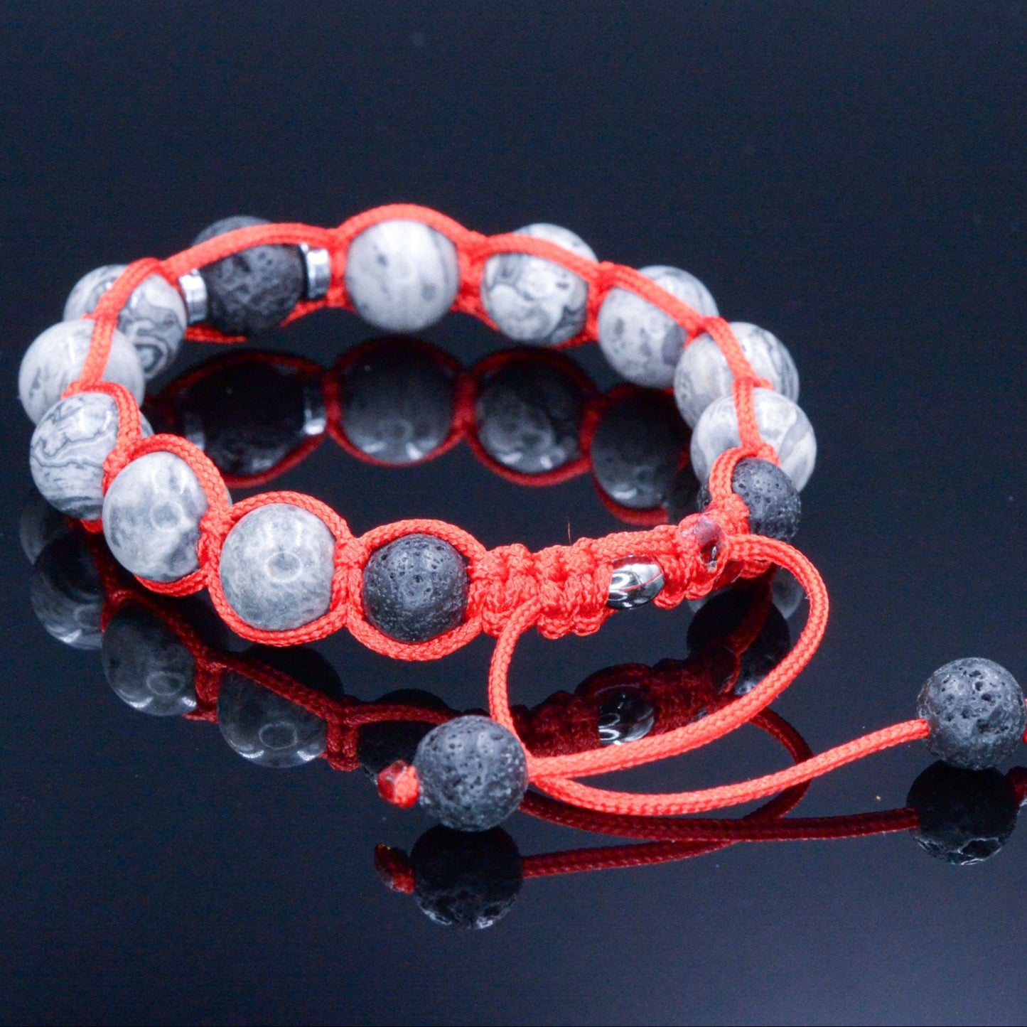 Jasper Bead Bracelet Men's Bracelet Adjustable Bracelet Gemstone Bead Bracelet Macramé Bracelet Gift for Men Stone Bead Bracelet - Shamballa Bracelet - Mantra Bracelet - Birthstone Bracelet - Gemstone Bracelet Men - Chakra Bracelet - Macrame Bracelet - Healing Bracelet - Valinde
