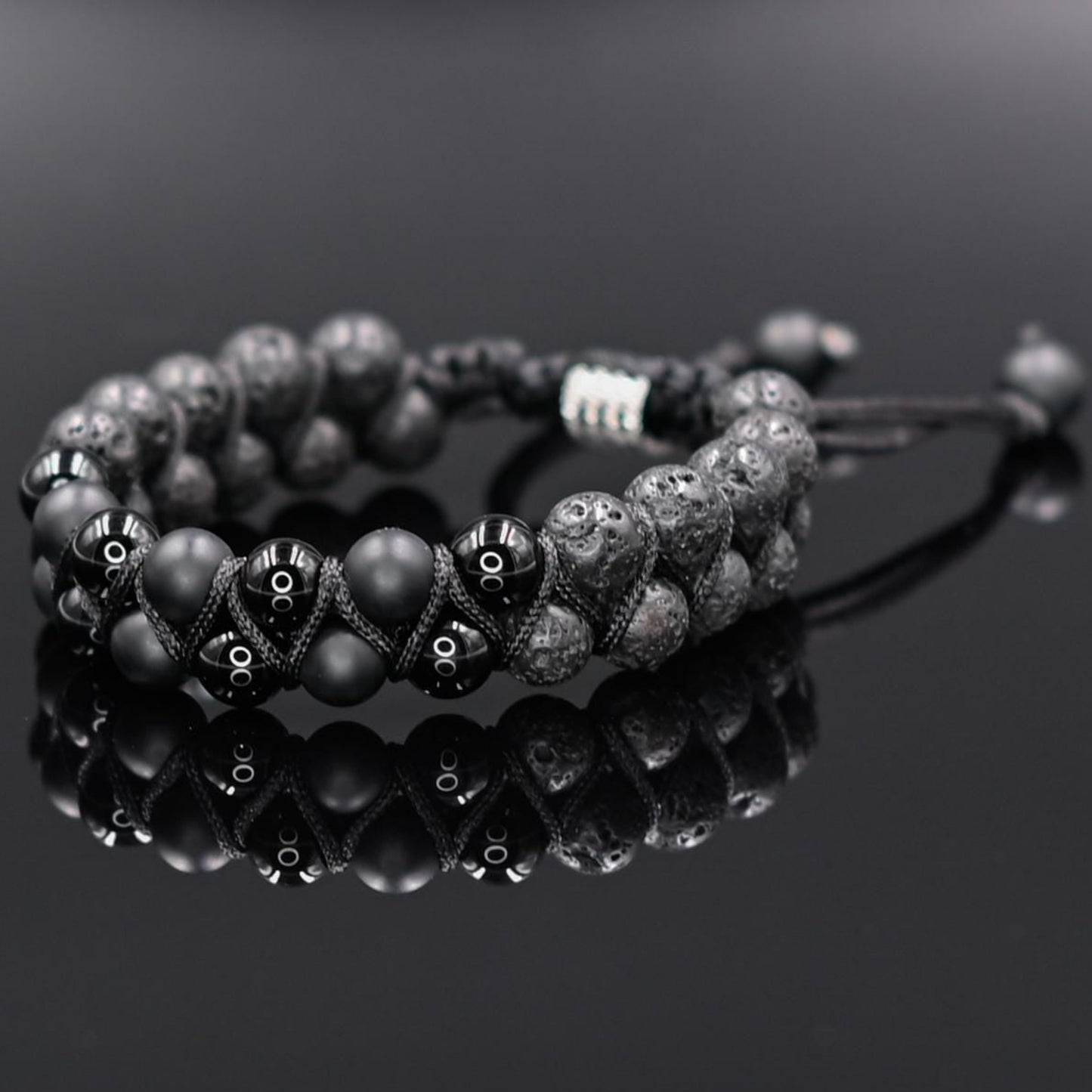 Double Stone Bracelet Men's Agate Bracelet Beaded Bracelet Lava Stone Bracelet Gift for Men Gemstone Bracelet Onyx Macrame Bracelet- Shamballa Bracelet - Mantra Bracelet - Yoga Bracelet - Birthstone Bracelet - Gemstone Bracelet Men - Chakra Bracelet - Macrame Bracelet - Healing Bracelet - Gift for Father - Gift For Men - Valinde