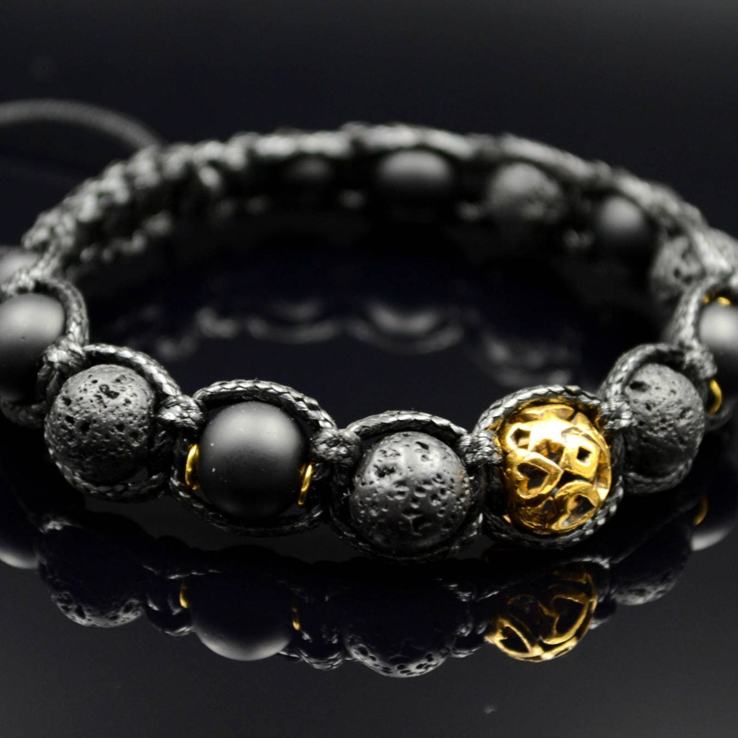 Men's Stone Bracelet Lava Stone Bracelet Gemstone Bracelet Fathers Day Gift Gift for Men Onyx Bracelet Beaded Bracelet Macrame Bracelet - Shamballa Bracelet - Birthstone Bracelet - Gemstone Bracelet Men - Chakra Bracelet - Macrame Bracelet - Healing Bracelet - Valinde - Shamballa Bracelet - Birthstone Bracelet - Gemstone Bracelet Men - Chakra Bracelet - Macrame Bracelet - Healing Bracelet - Valinde