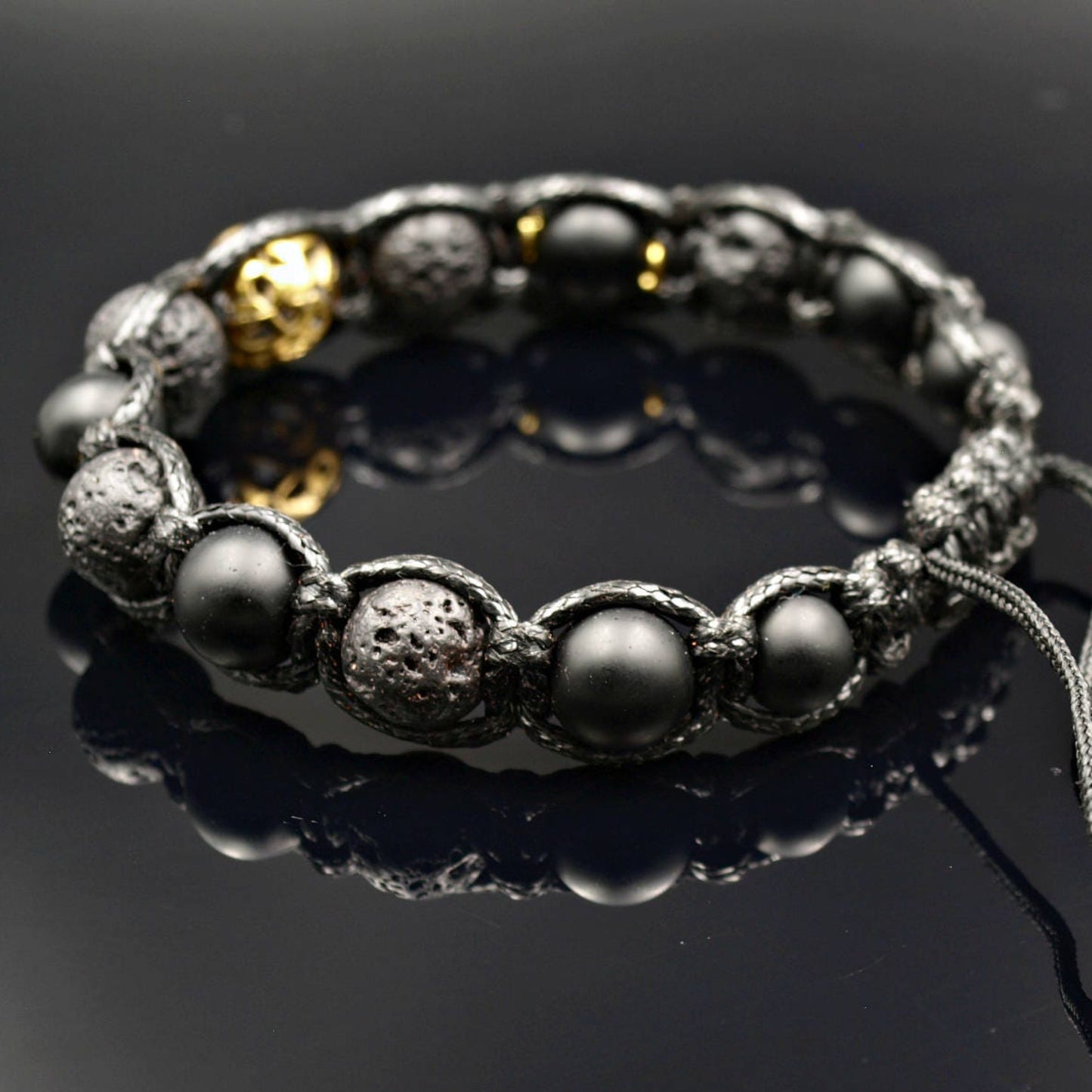 Men's Stone Bracelet Lava Stone Bracelet Gemstone Bracelet Fathers Day Gift Gift for Men Onyx Bracelet Beaded Bracelet Macrame Bracelet - Shamballa Bracelet - Birthstone Bracelet - Gemstone Bracelet Men - Chakra Bracelet - Macrame Bracelet - Healing Bracelet - Valinde - Shamballa Bracelet - Birthstone Bracelet - Gemstone Bracelet Men - Chakra Bracelet - Macrame Bracelet - Healing Bracelet - Valinde
