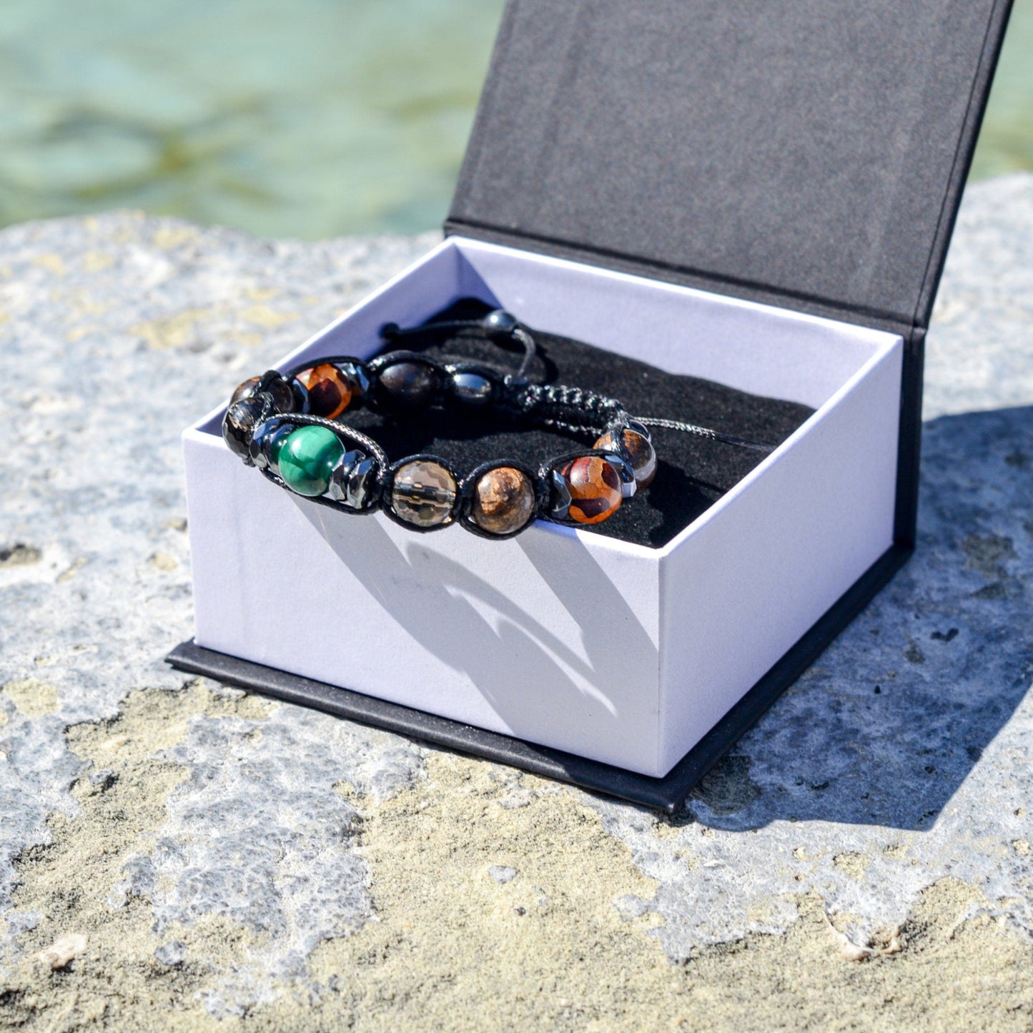 Men's Bronzite Bracelet, Adjustable Malachite Quartz Crystal Bracelet, Gift for Men, Anniversary Gift, Dzi Agate Bracelet, Christmas Gift - Shamballa Bracelet - Birthstone Bracelet - Gemstone Bracelet Men - Chakra Bracelet - Macrame Bracelet - Healing Bracelet - Valinde - Shamballa Bracelet - Birthstone Bracelet - Gemstone Bracelet Men - Chakra Bracelet - Macrame Bracelet - Healing Bracelet - Valinde