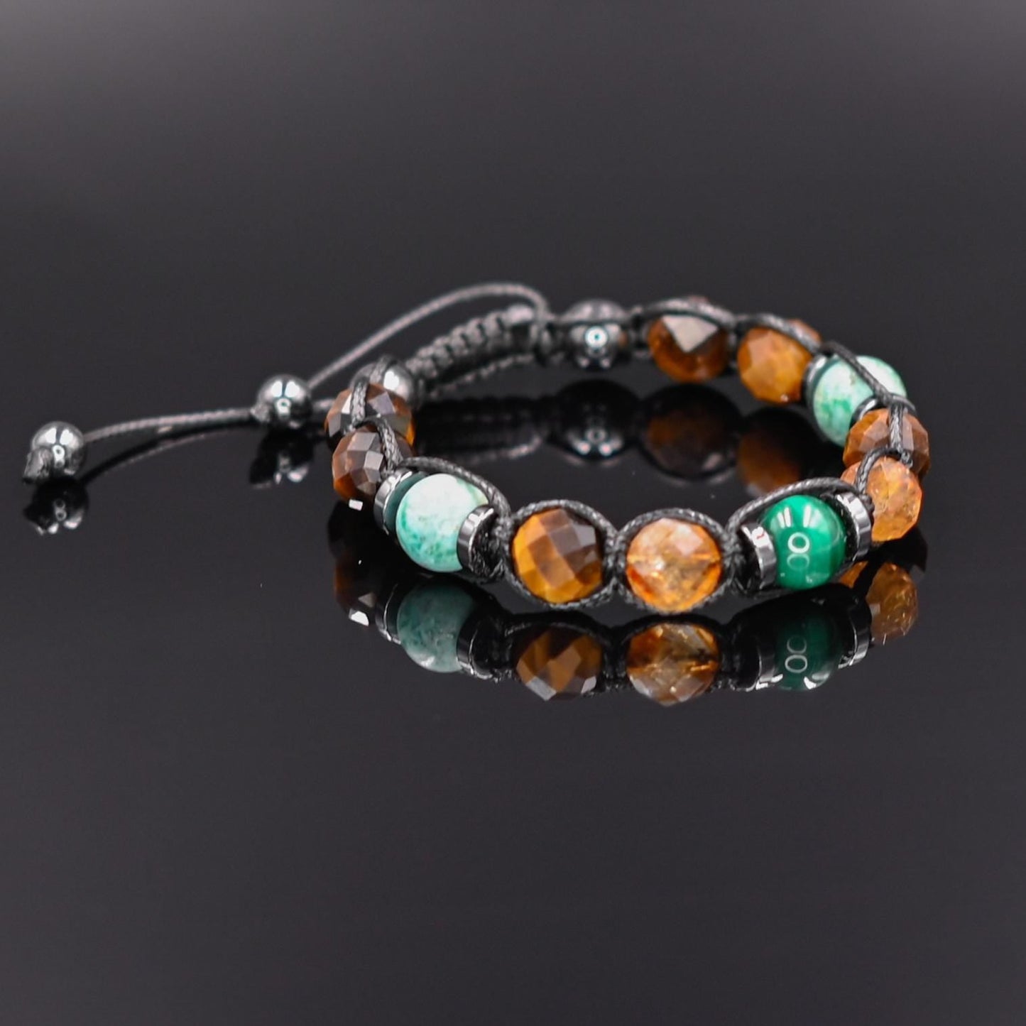 Men's Natural Stone Bracelet, Malachite, Tiger Eye Citrine Amazonite Macrame Hematite Beaded Bracelet, Protection Gift for Him, Protective Bracelet, Geometric Stone Bracelet, Adjustable Bracelet Gemstone Macrame Adjustable Bracelet - Gift for Him, Healing Stone Jewelry, Natural Macrame Bracelet for Him, Protection Energy Gift, Adjustable Bracelet for Him, Healing Gemstone Gift, Father's Day Gift, Protection Bracelet, Crystal Gift for Him, February Birthstone, Protection Bracelet gift for Him, Healing Crysta