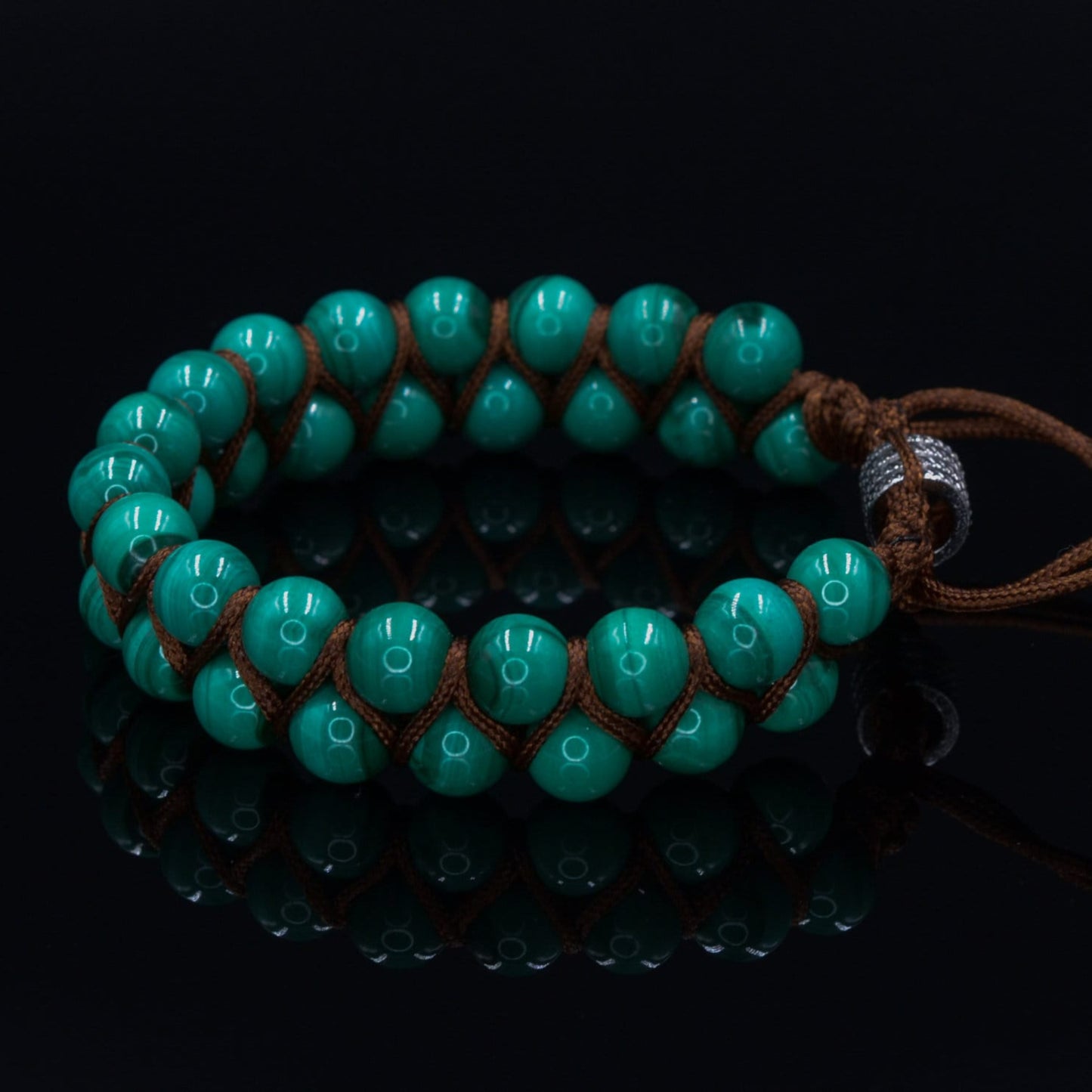 Men's Genuine Malachite Bracelet Double Row Bracelet Malachite Gemstone Bracelet Double Bracelet Gift for Men Adjustable Stone Bracelet- Shamballa Bracelet - Mantra Bracelet - Yoga Bracelet - Birthstone Bracelet - Gemstone Bracelet Men - Chakra Bracelet - Macrame Bracelet - Healing Bracelet - Gift for Father - Gift For Men - Valinde