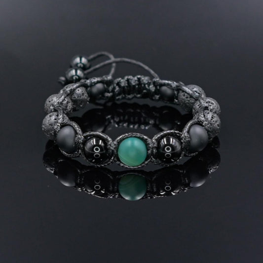 Men's Agate Bracelet Lava Stone Bracelet Gemstone Bracelet Beaded Bracelet Gift for Men Macrame Bracelet Men's Jewelry For Men - Shamballa Bracelet - Mantra Bracelet  -  Yoga Bracelet -  Birthstone Bracelet - Gemstone Bracelet Men - Chakra Bracelet - Macrame Bracelet - Healing Bracelet - Gift for Father - Gift For Men - Valinde