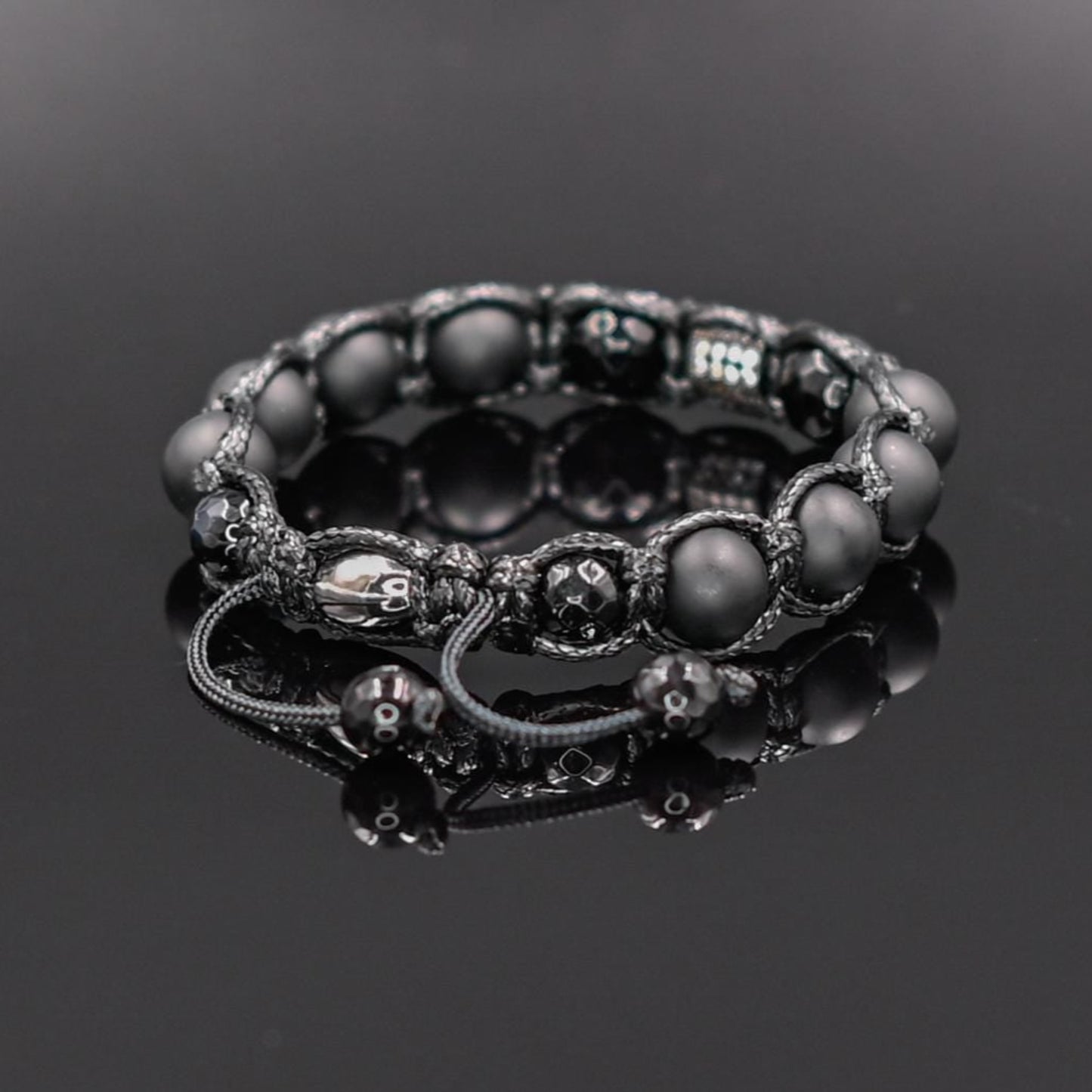 Men's Black Gemstone Bracelet Cubic Zirconia Bracelet Agate Bracelet Macrame Onyx Bracelet Gift for Men Adjustable Macrame Bracelet - Shamballa Bracelet - Mantra Bracelet - Yoga Bracelet - Birthstone Bracelet - Gemstone Bracelet Men - Chakra Bracelet - Macrame Bracelet - Healing Bracelet - Gift for Father - Gift For Men - Valinde