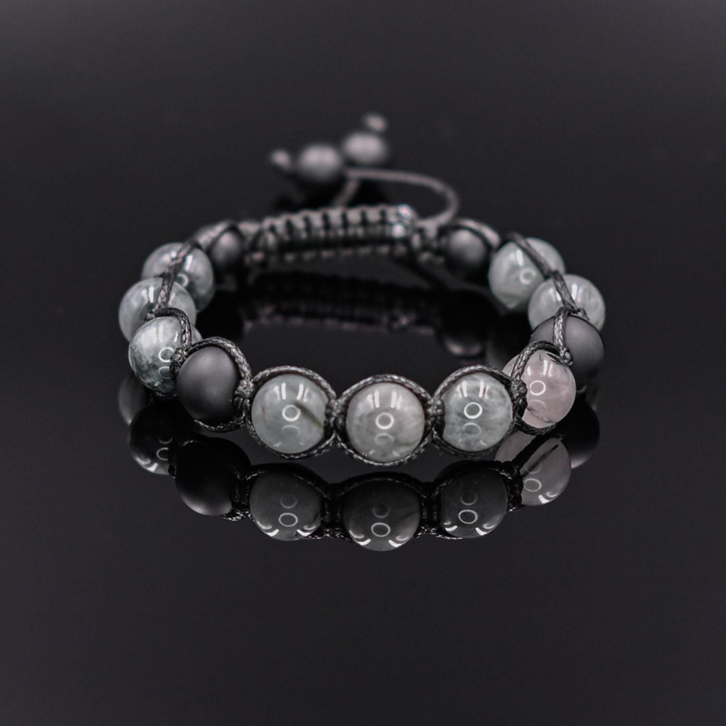 Men's Hawk Eye Bracelet Grey Hawk's Eye Bead Bracelet Onyx Bracelet Gift for Men Macrame Stone Bracelet Adjustable Bracelet Premium Gemstone- Shamballa Bracelet - Mantra Bracelet - Yoga Bracelet - Birthstone Bracelet - Gemstone Bracelet Men - Chakra Bracelet - Macrame Bracelet - Healing Bracelet - Gift for Father - Gift For Men - Valinde