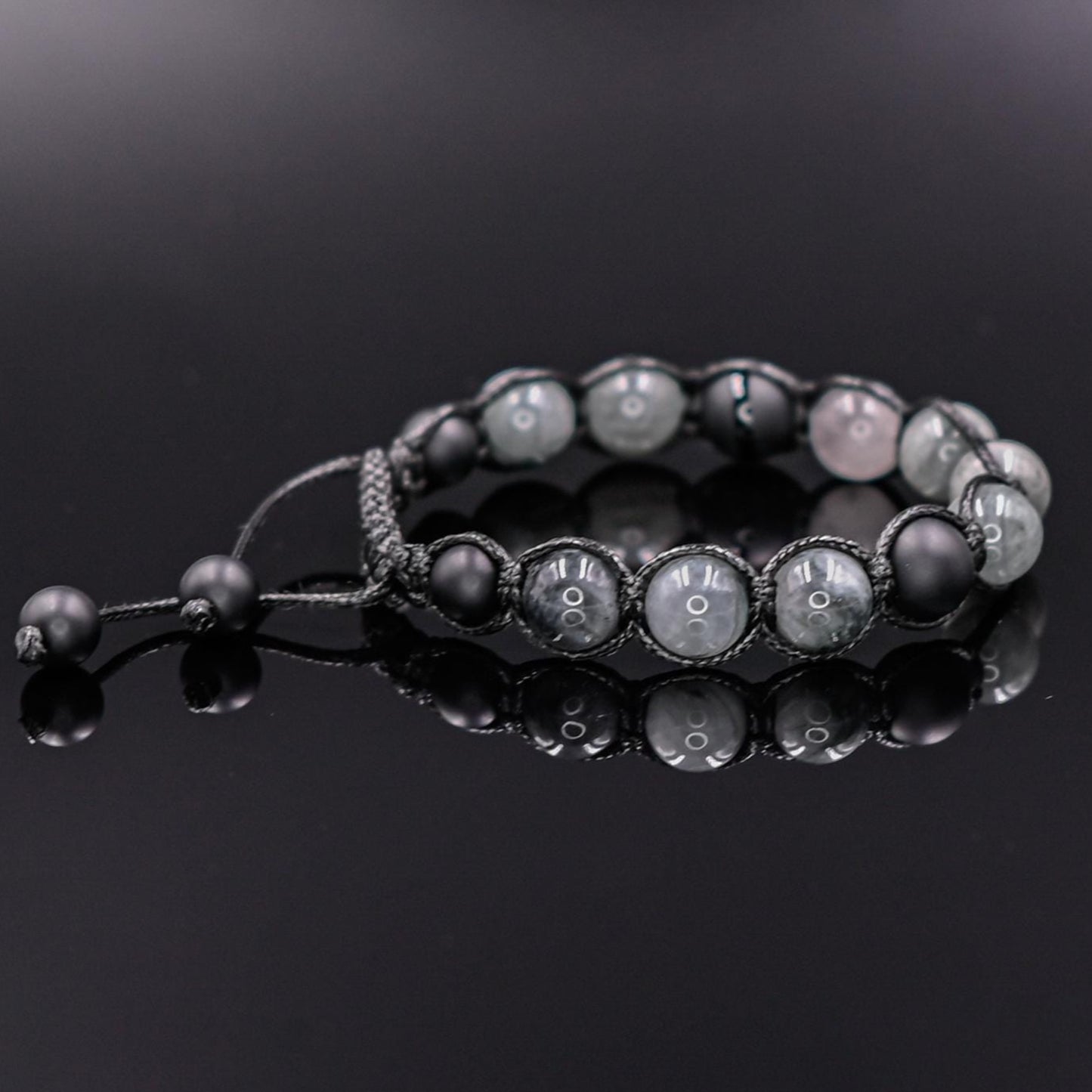 Men's Hawk Eye Bracelet Grey Hawk's Eye Bead Bracelet Onyx Bracelet Gift for Men Macrame Stone Bracelet Adjustable Bracelet Premium Gemstone- Shamballa Bracelet - Mantra Bracelet - Yoga Bracelet - Birthstone Bracelet - Gemstone Bracelet Men - Chakra Bracelet - Macrame Bracelet - Healing Bracelet - Gift for Father - Gift For Men - Valinde