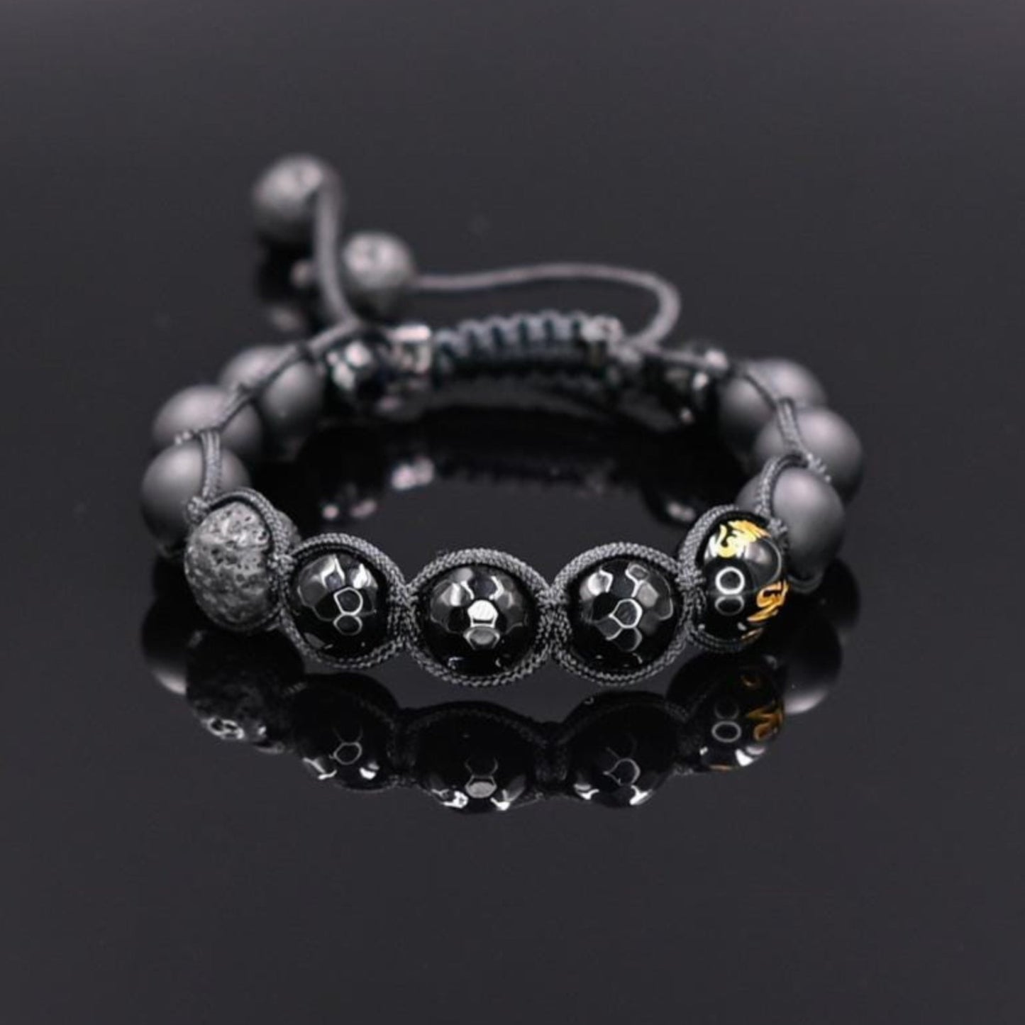 Men's Mantra Bracelet Tibetan Bracelet Black Macrame Bracelet Black Onyx Bracelet Agate Bracelet Gift for Men Adjustable Stone Bracelet - Shamballa Bracelet - Mantra Bracelet - Birthstone Bracelet - Gemstone Bracelet Men - Chakra Bracelet - Macrame Bracelet - Healing Bracelet - Valinde